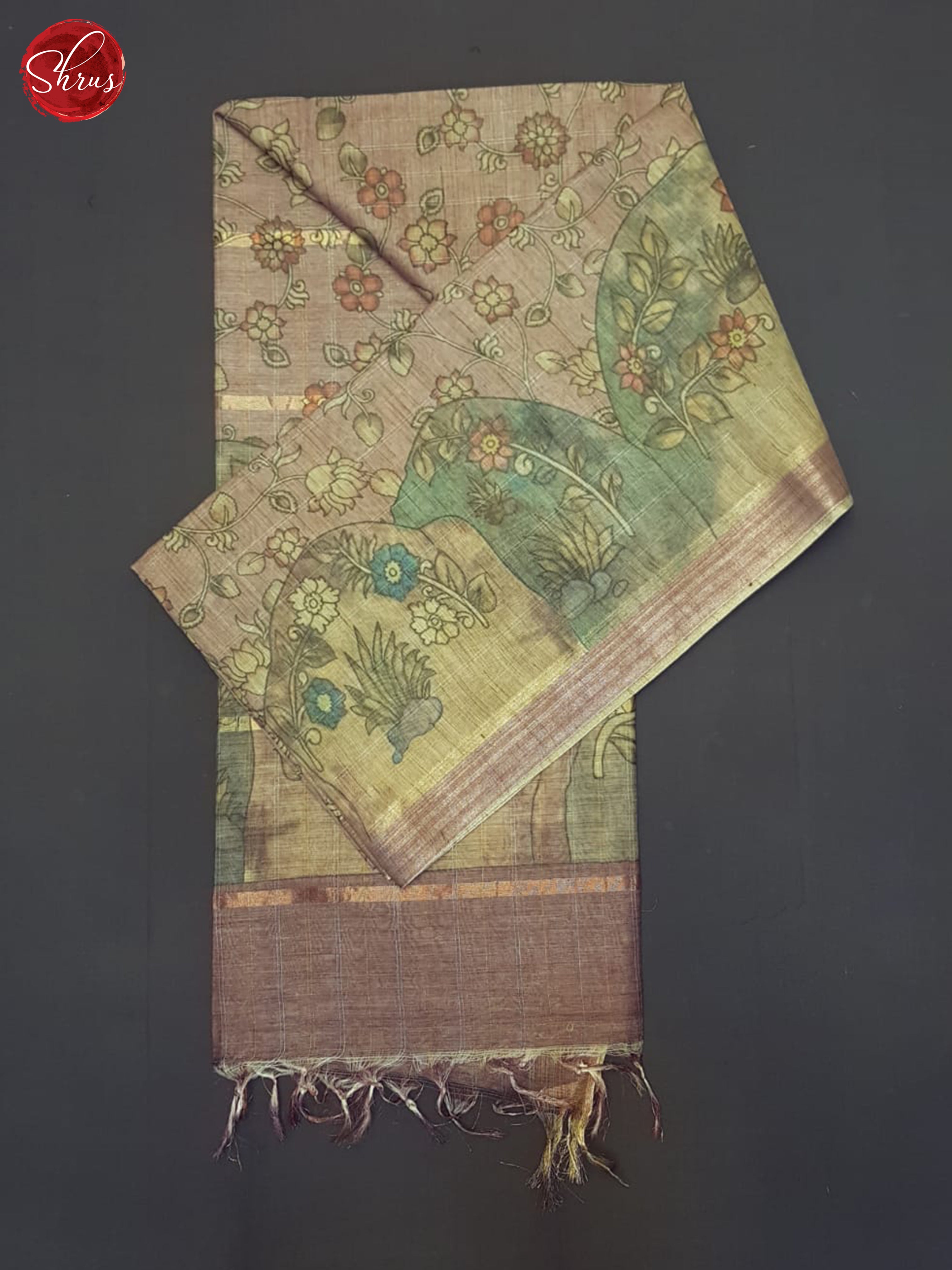 Dusty Onion Pink(Single Tone)- Semi Tussar Saree - Shop on ShrusEternity.com