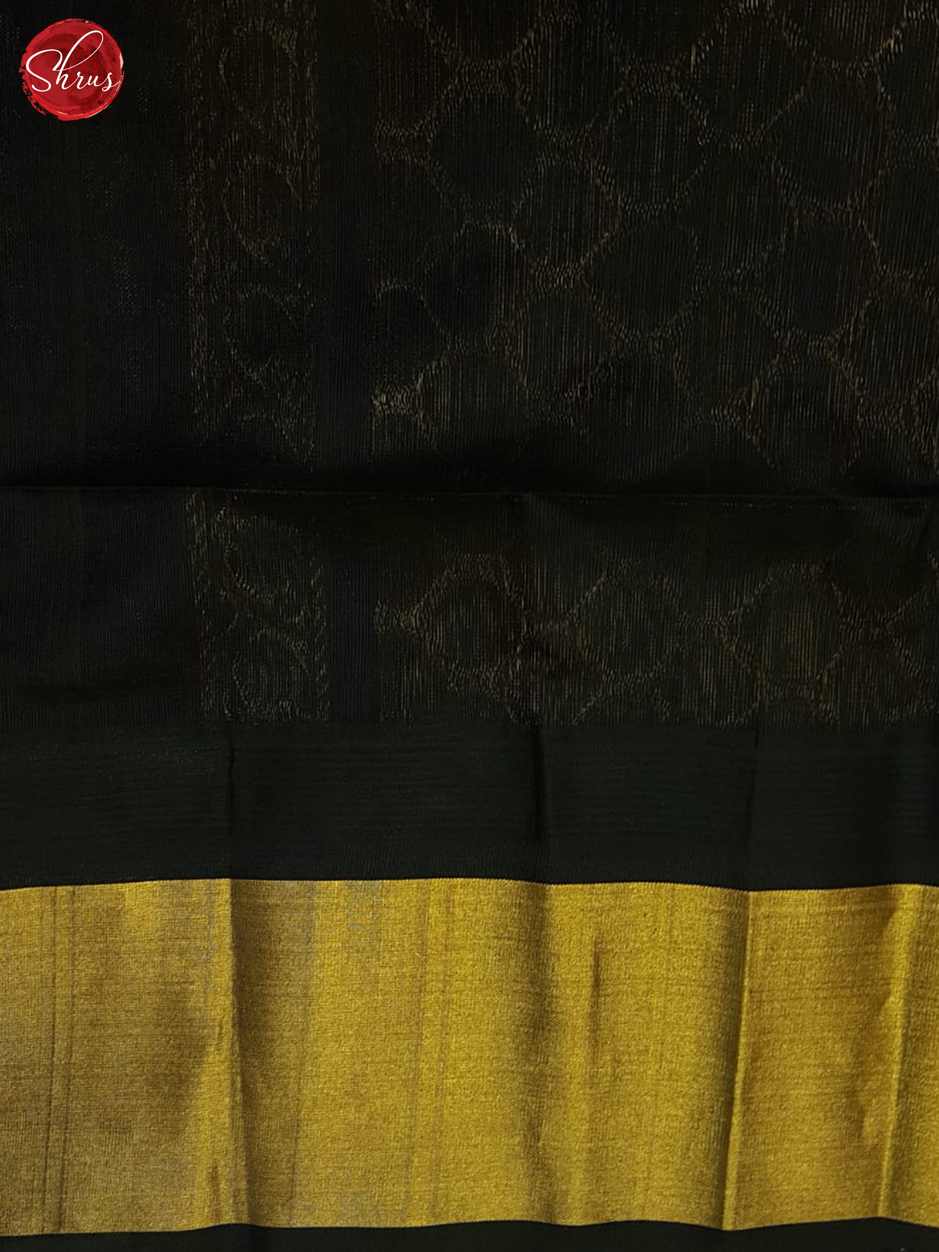 Yellow And Black-Silk Cotton Saree - Shop on ShrusEternity.com