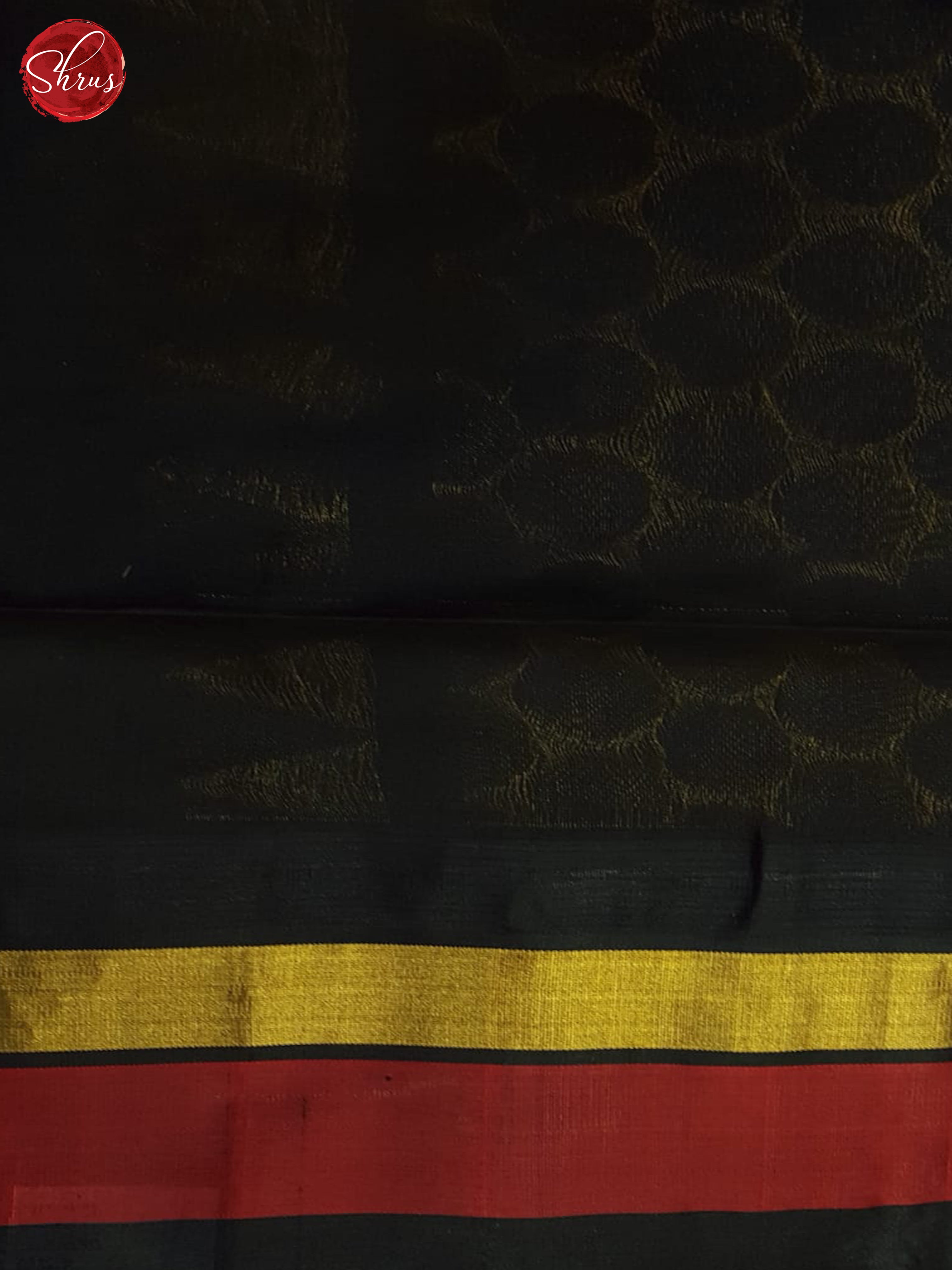 Cream And Black-Silk Cotton saree - Shop on ShrusEternity.com