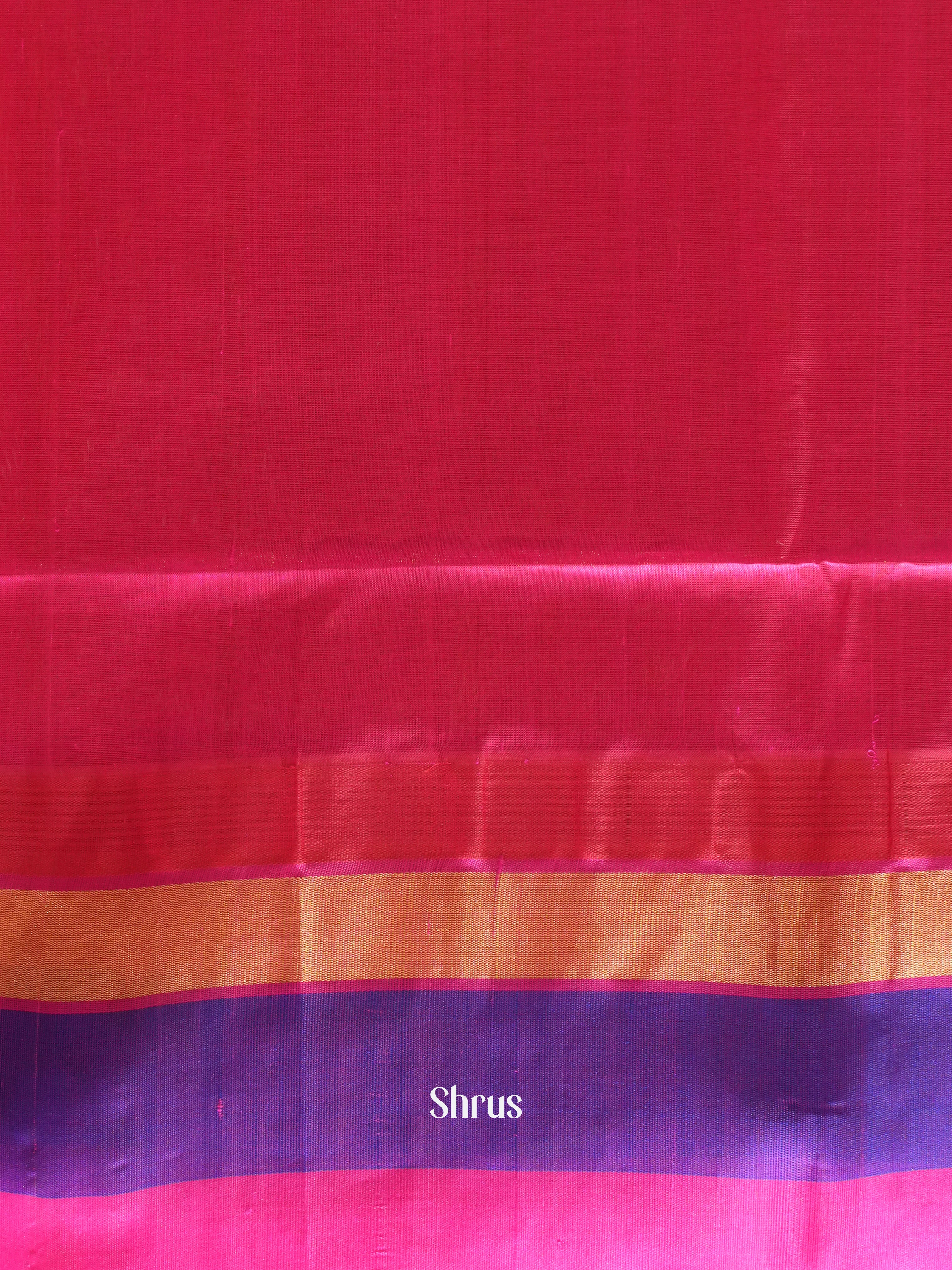 Peach And Pink-Silk Cotton Saree - Shop on ShrusEternity.com