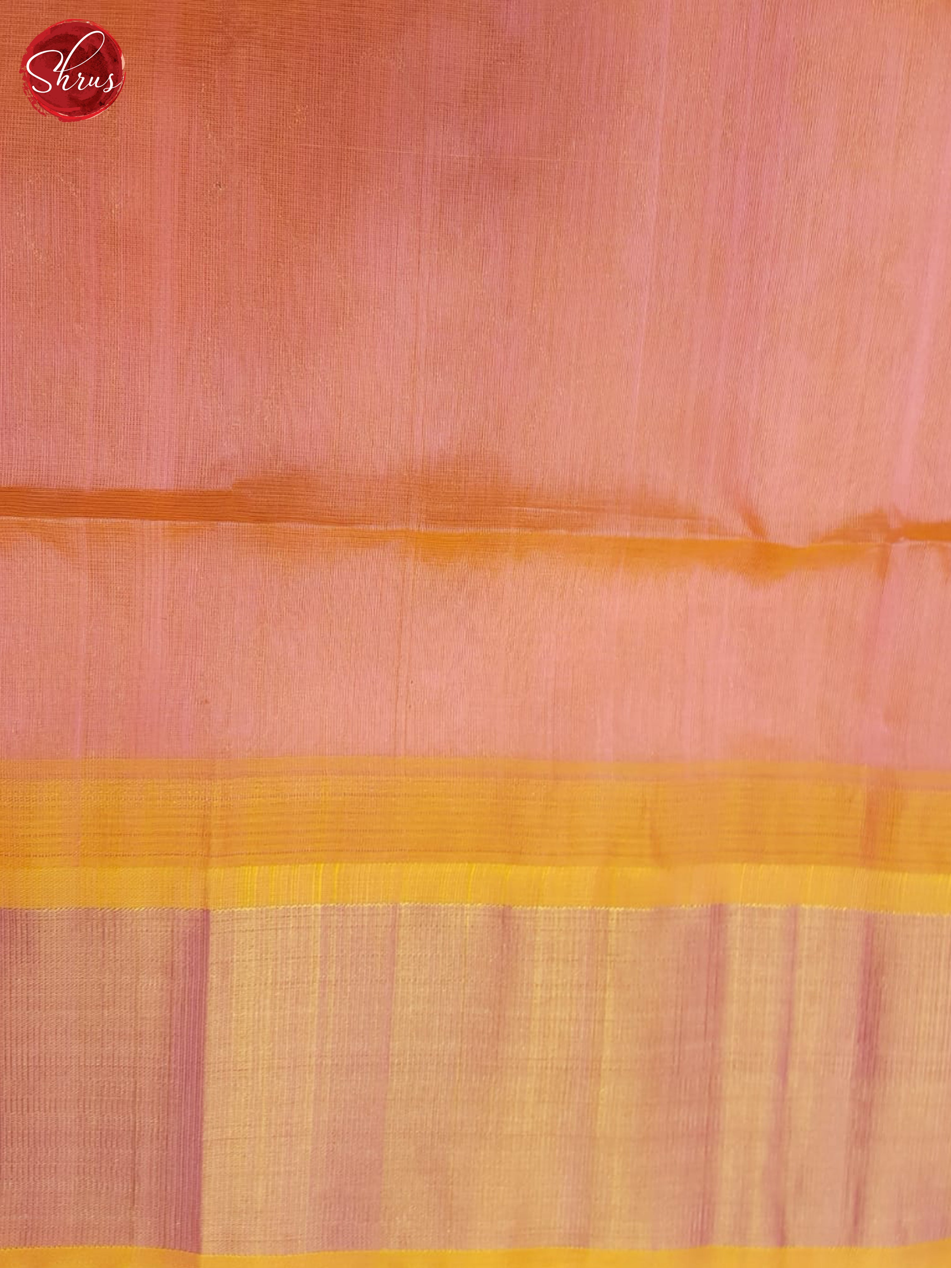 Cream And Pink-Silk cotton saree - Shop on ShrusEternity.com