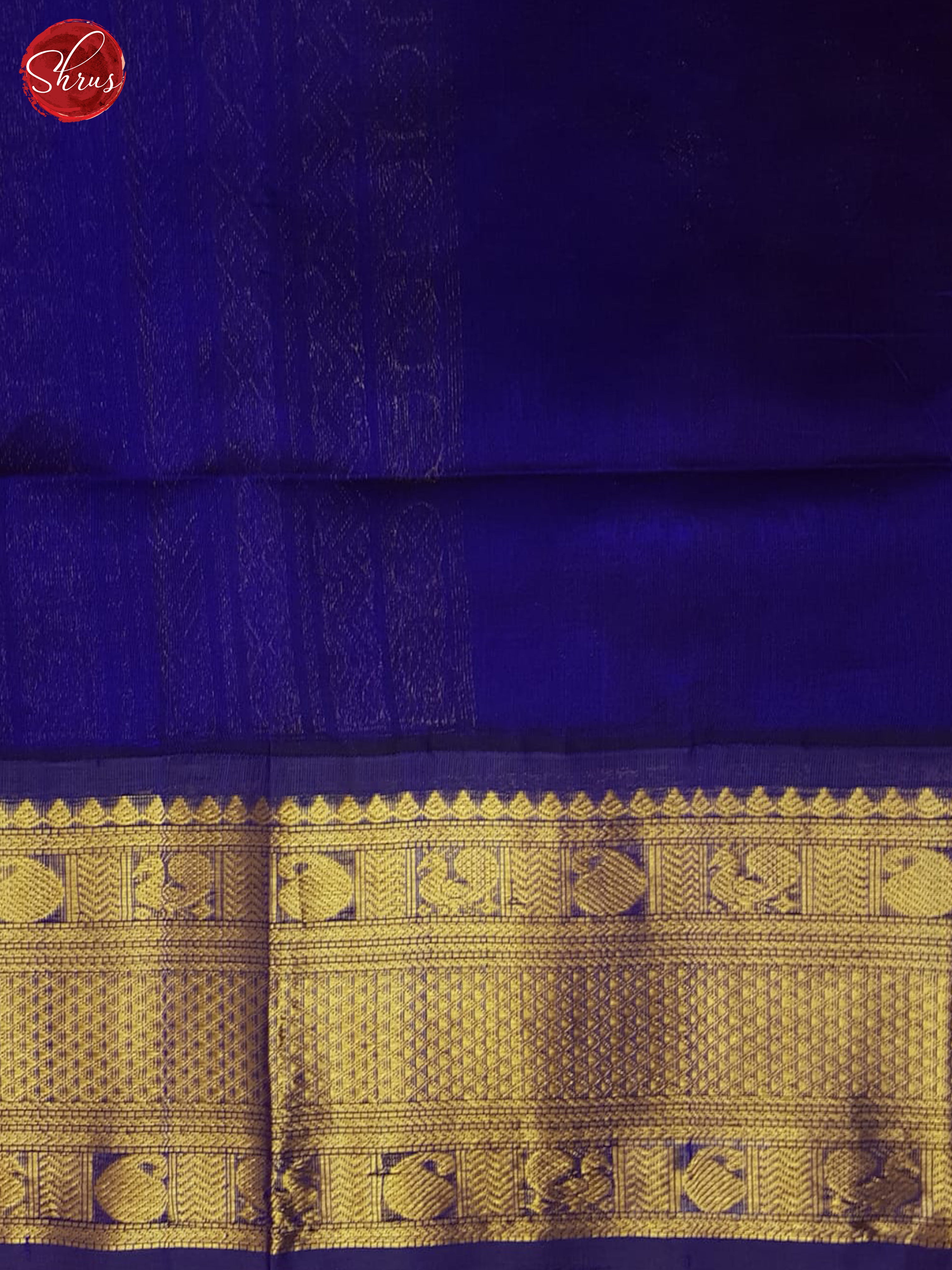 Yellow And Blue-Silk cotton saree - Shop on ShrusEternity.com