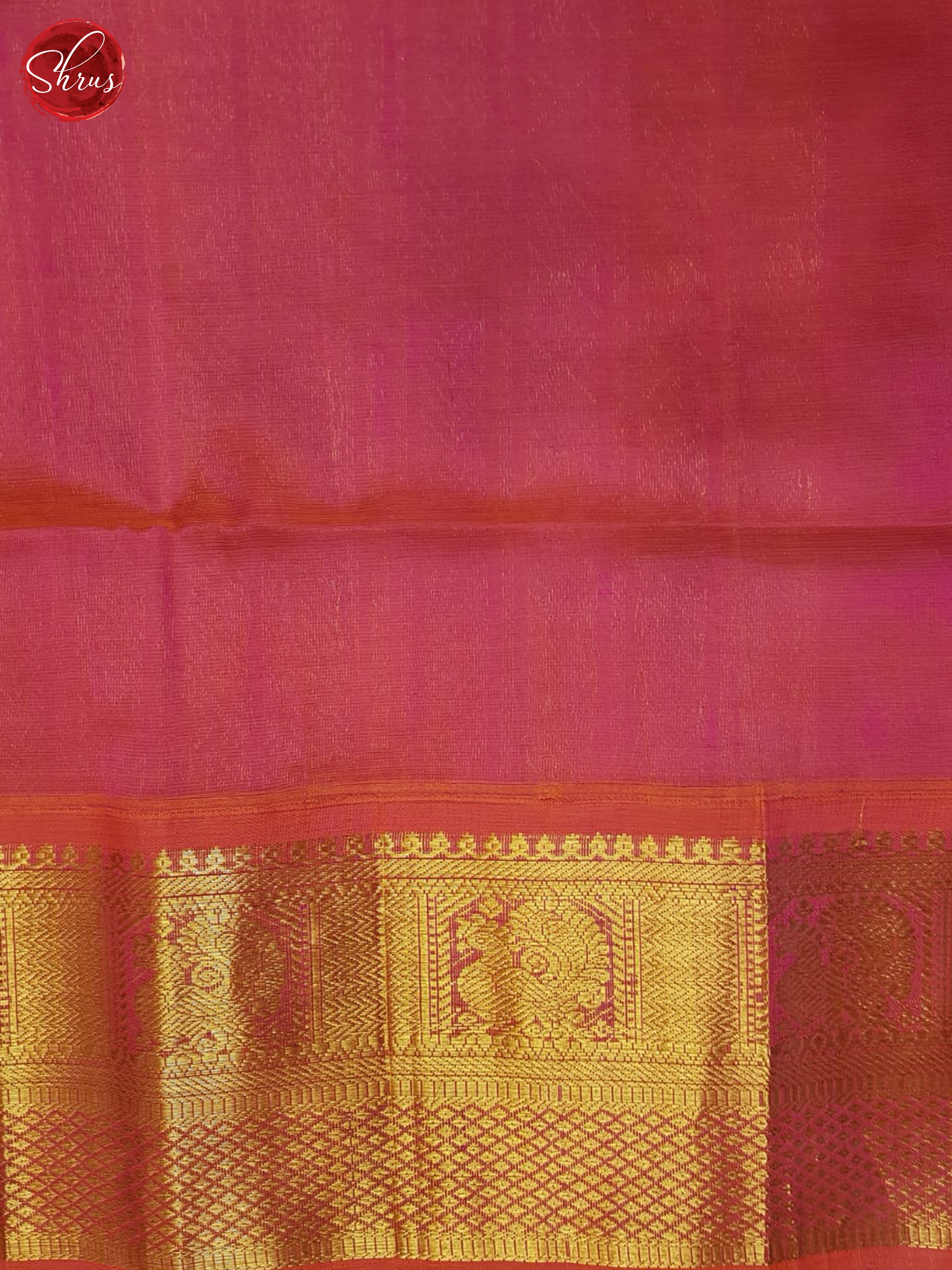 Blue And Pink-Silk cotton Saree - Shop on ShrusEternity.com