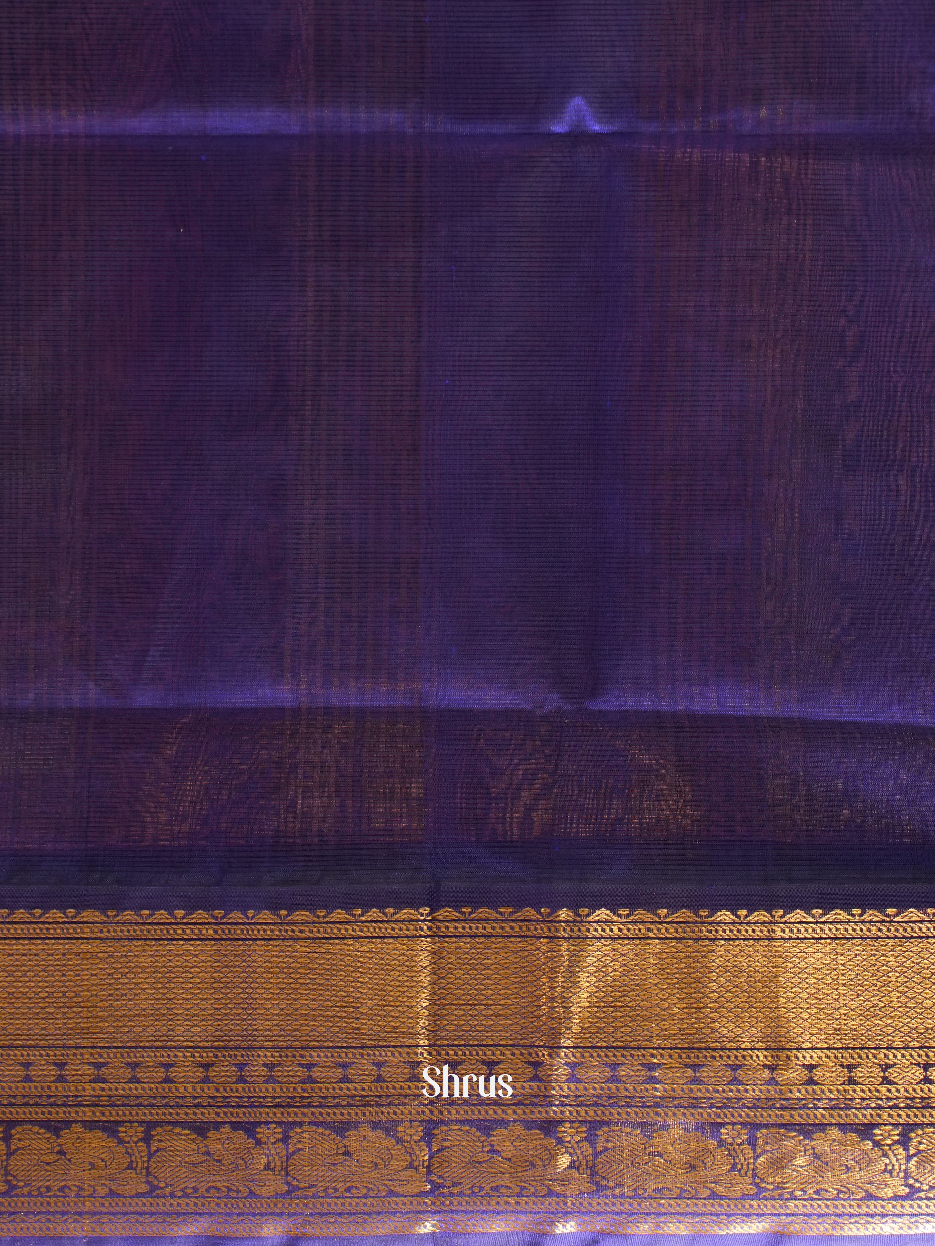 Lotus Pink And blue-Silk cotton saree - Shop on ShrusEternity.com