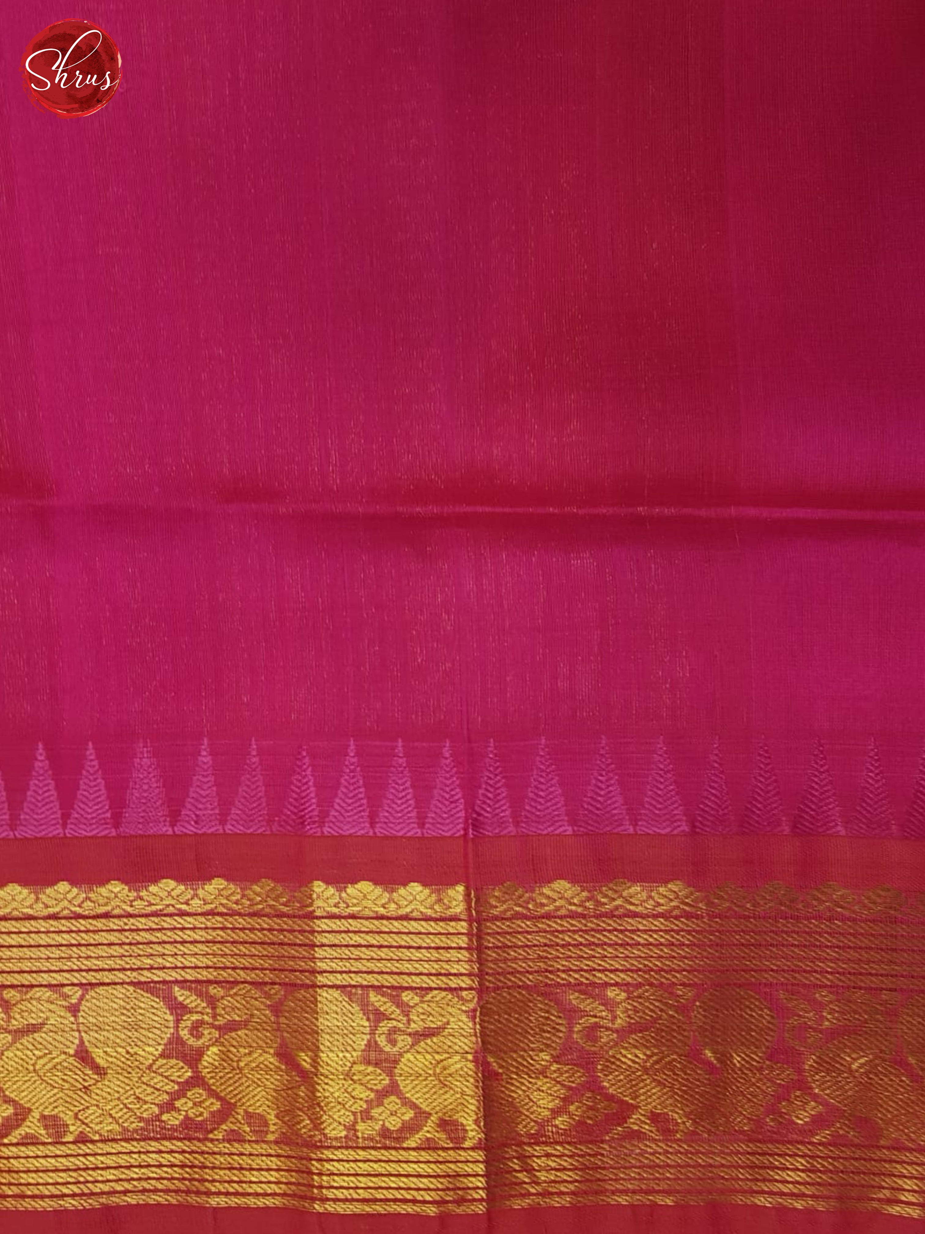 Yellow And Pink-Silk Cotton Saree - Shop on ShrusEternity.com