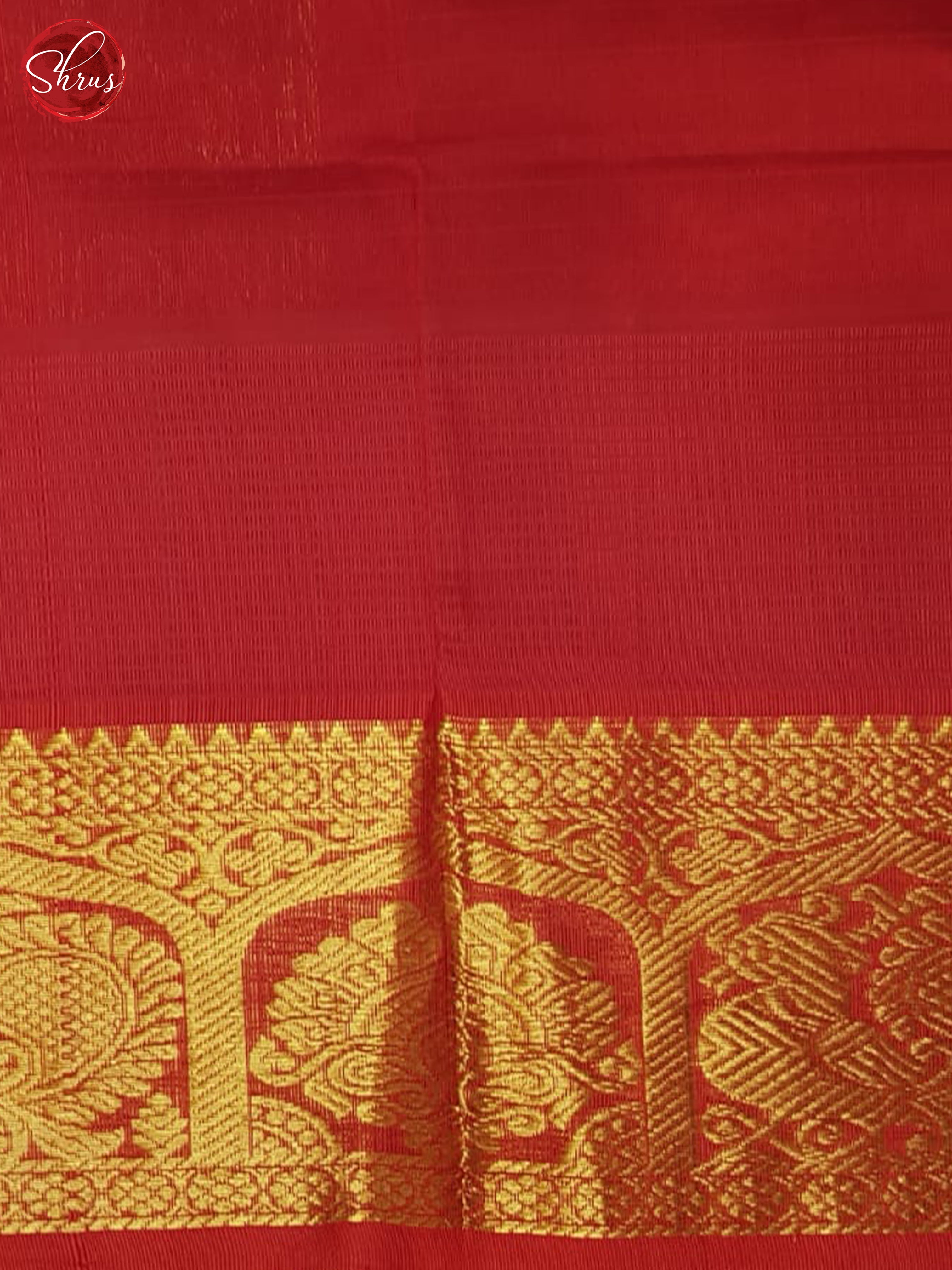 Yellow And Red-Silk cotton saree - Shop on ShrusEternity.com