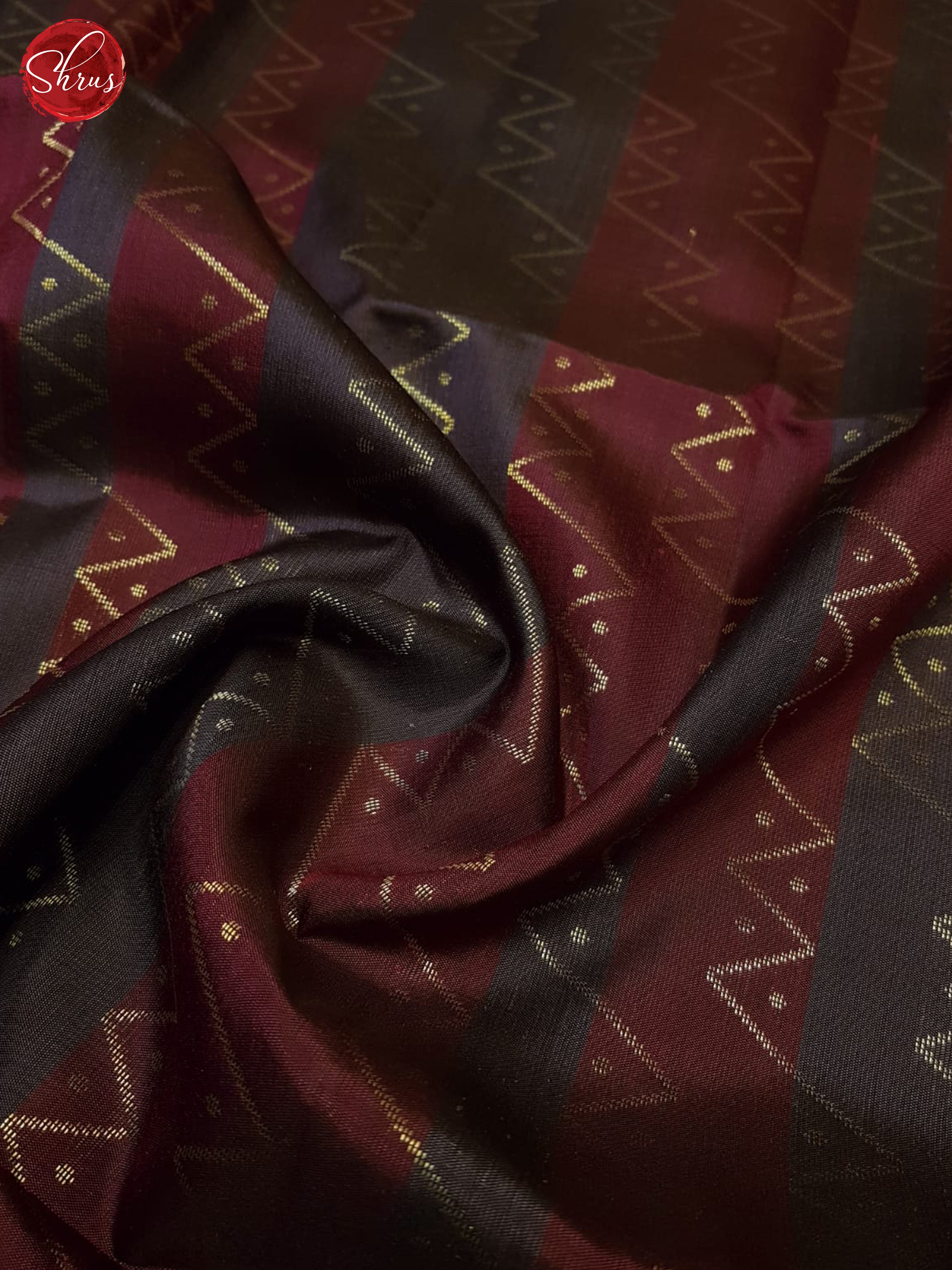Maroon And Dusty Wine- Soft Silk Saree - Shop on ShrusEternity.com