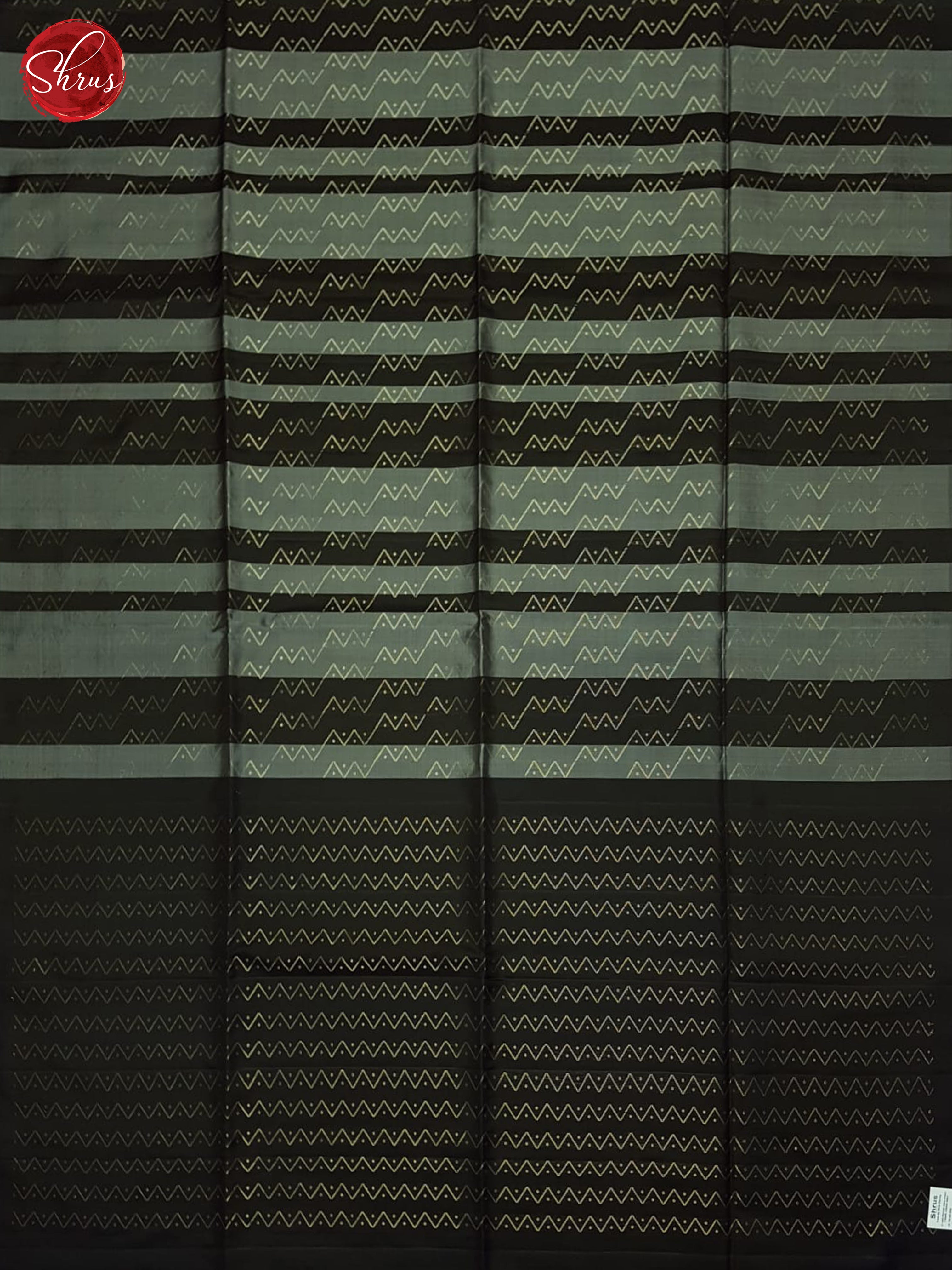 Grey And Black- Soft Silk Saree-2