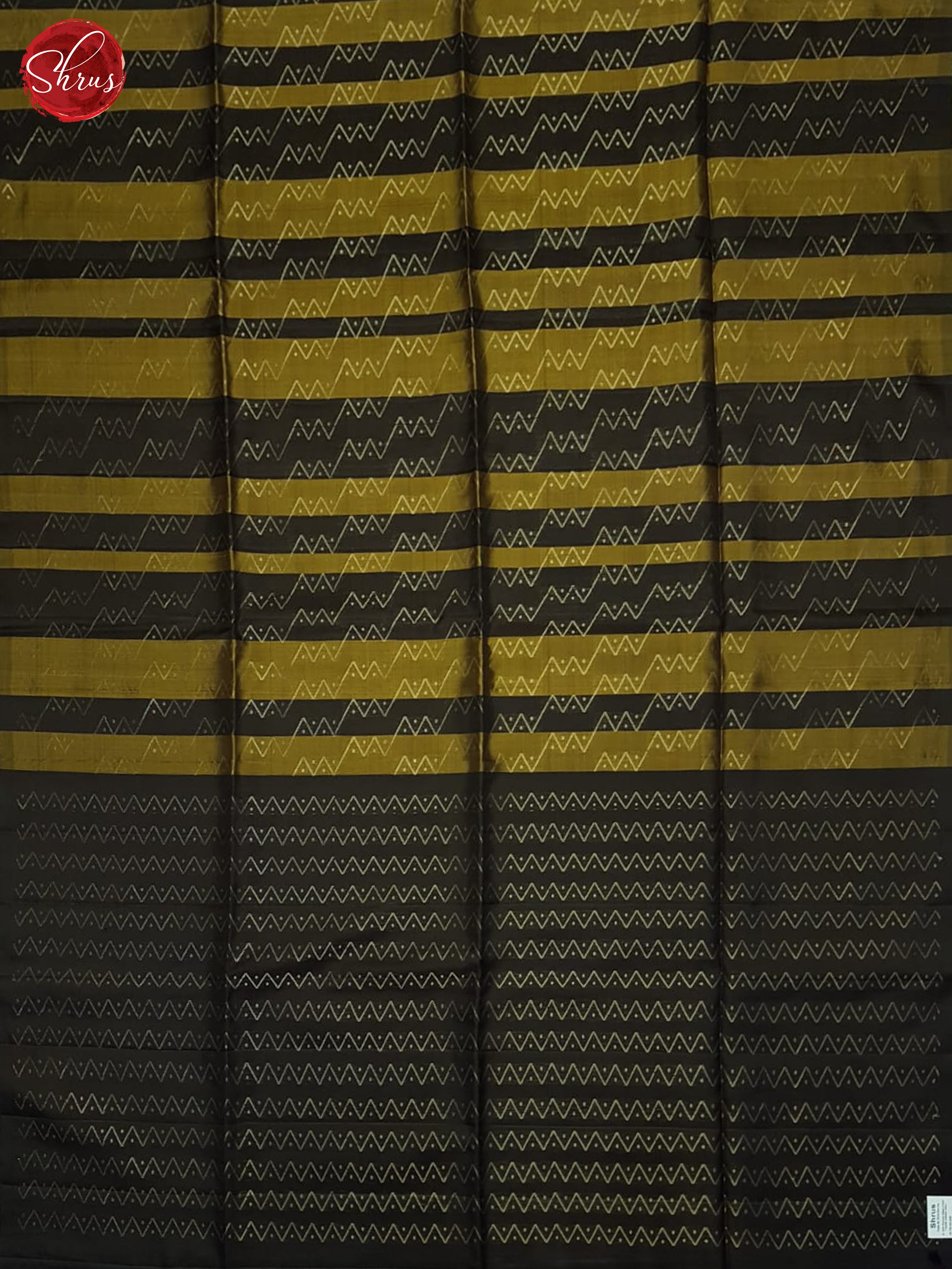 Mustard And Black- Soft Silk saree - Shop on ShrusEternity.com