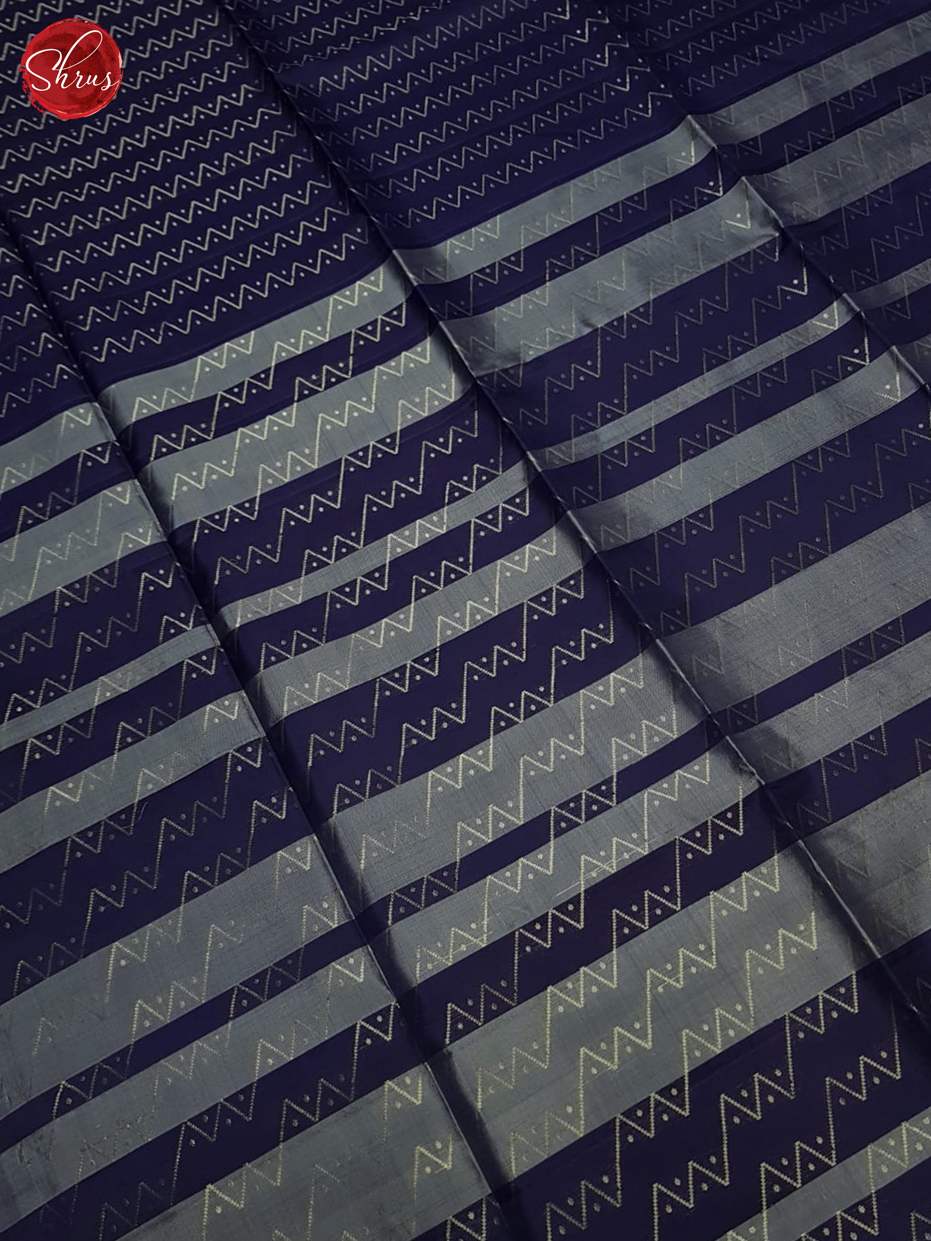 Grey And Purple- Soft Silk Saree - Shop on ShrusEternity.com