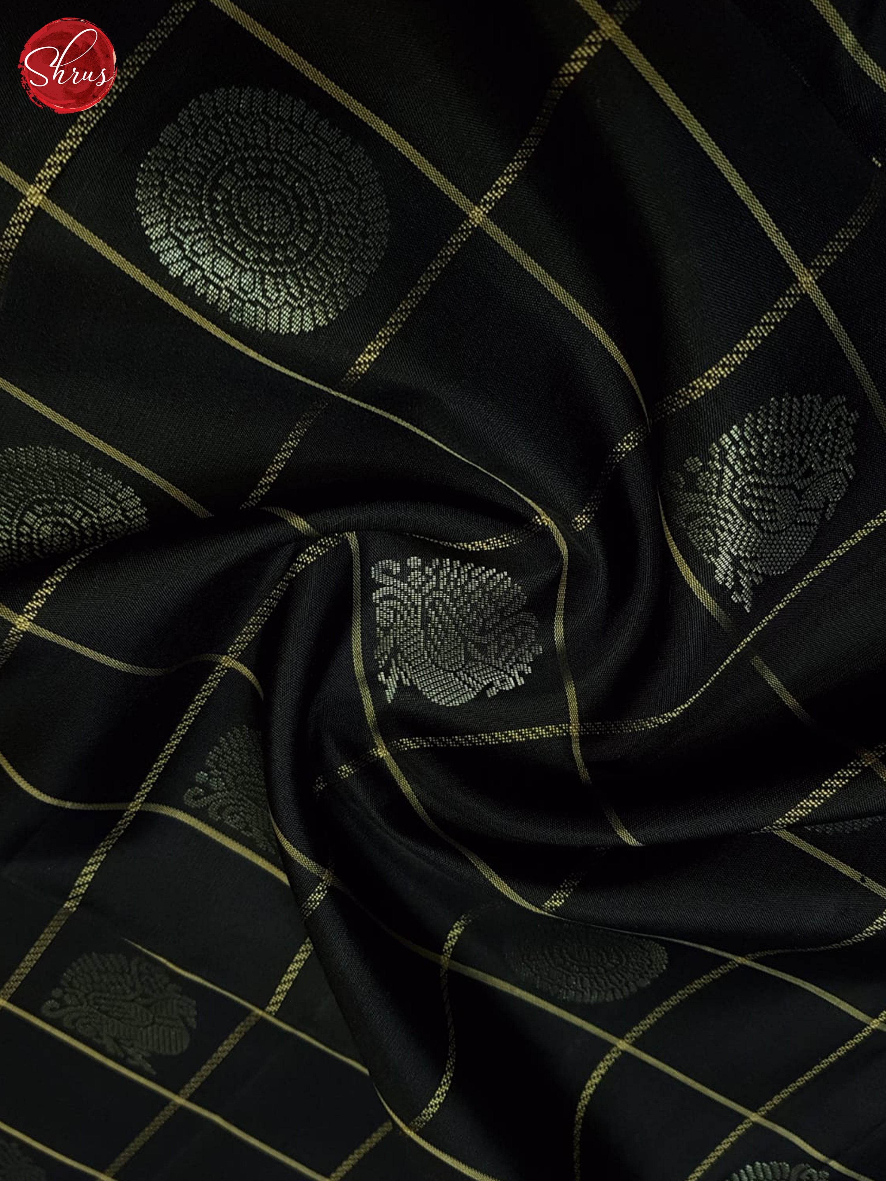 Black And Brown- Soft Silk Saree - Shop on ShrusEternity.com