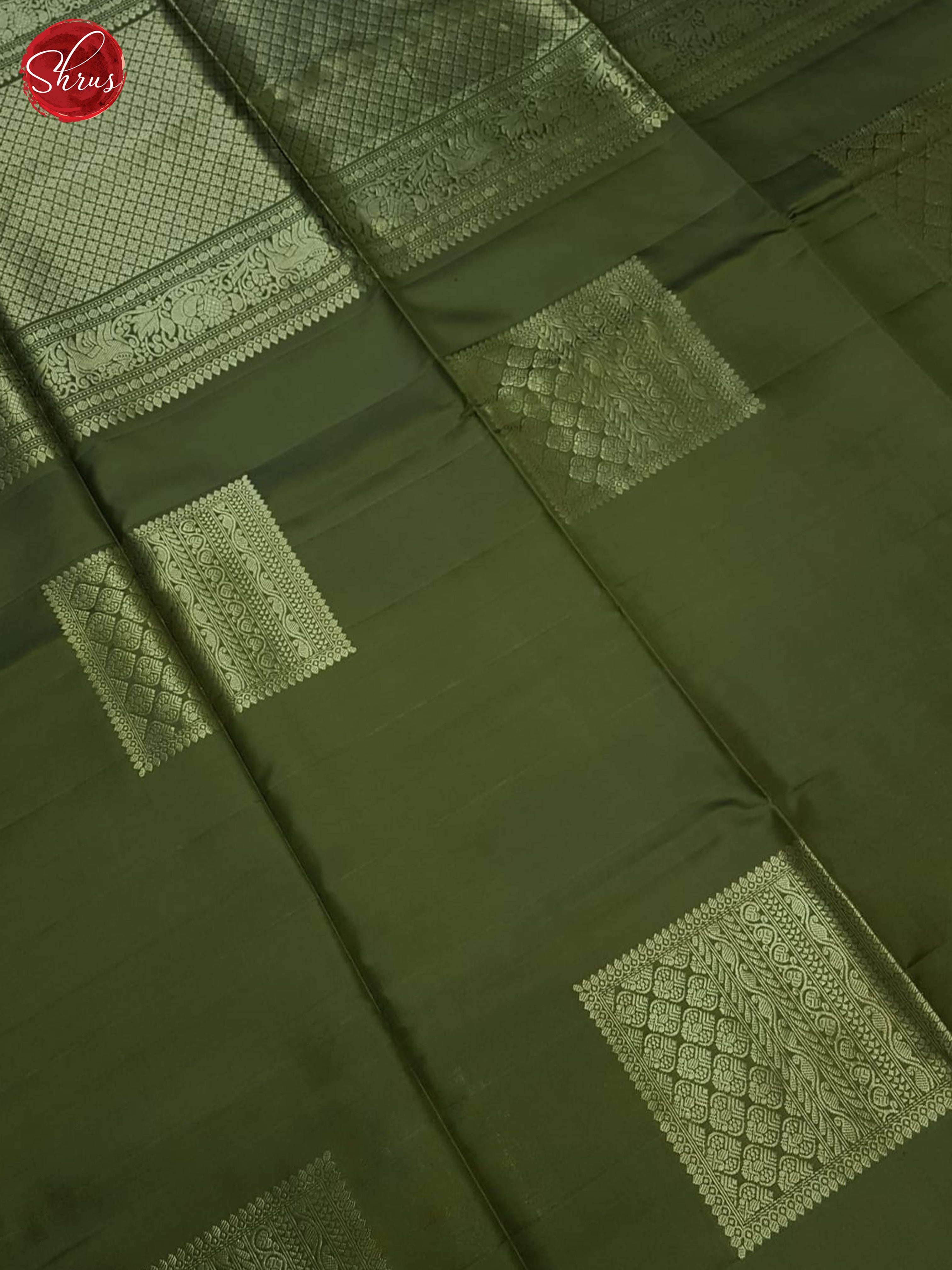 Green(Single Tone) -Soft Silk Saree - Shop on ShrusEternity.com