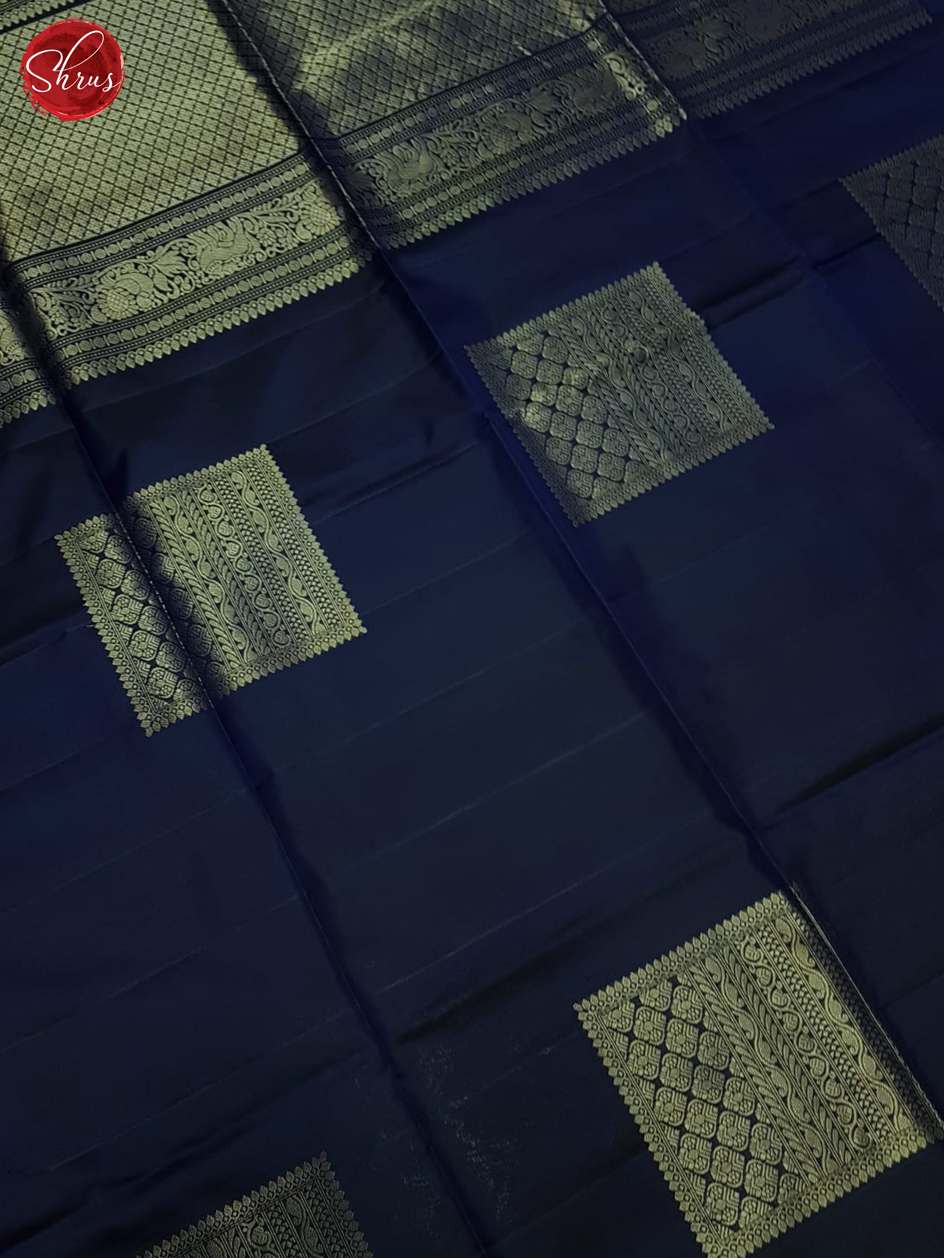 Blue(Single Tone)- Soft Silk Saree-3