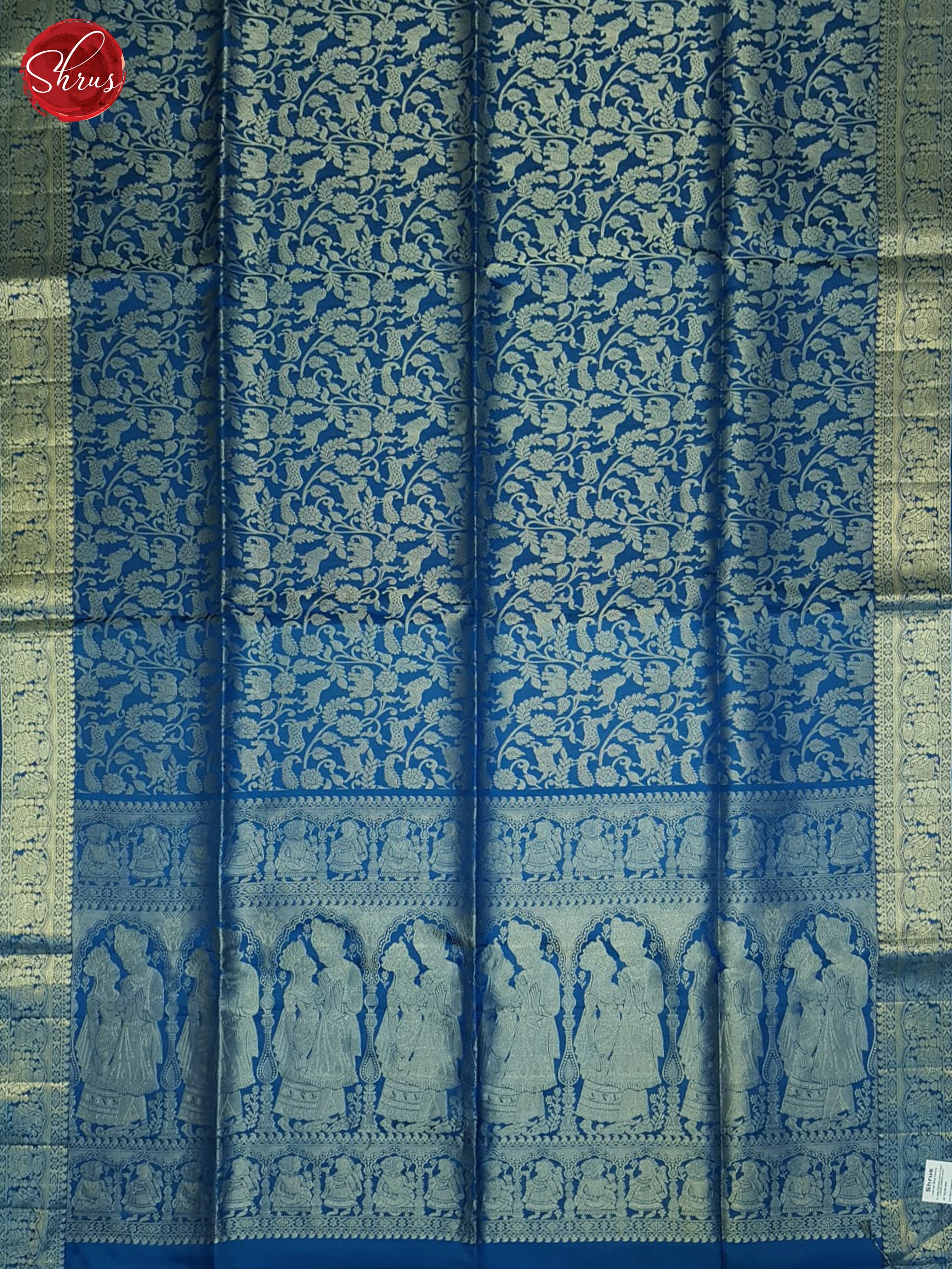 Blue(Single tone)-Soft silk saree - Shop on ShrusEternity.com