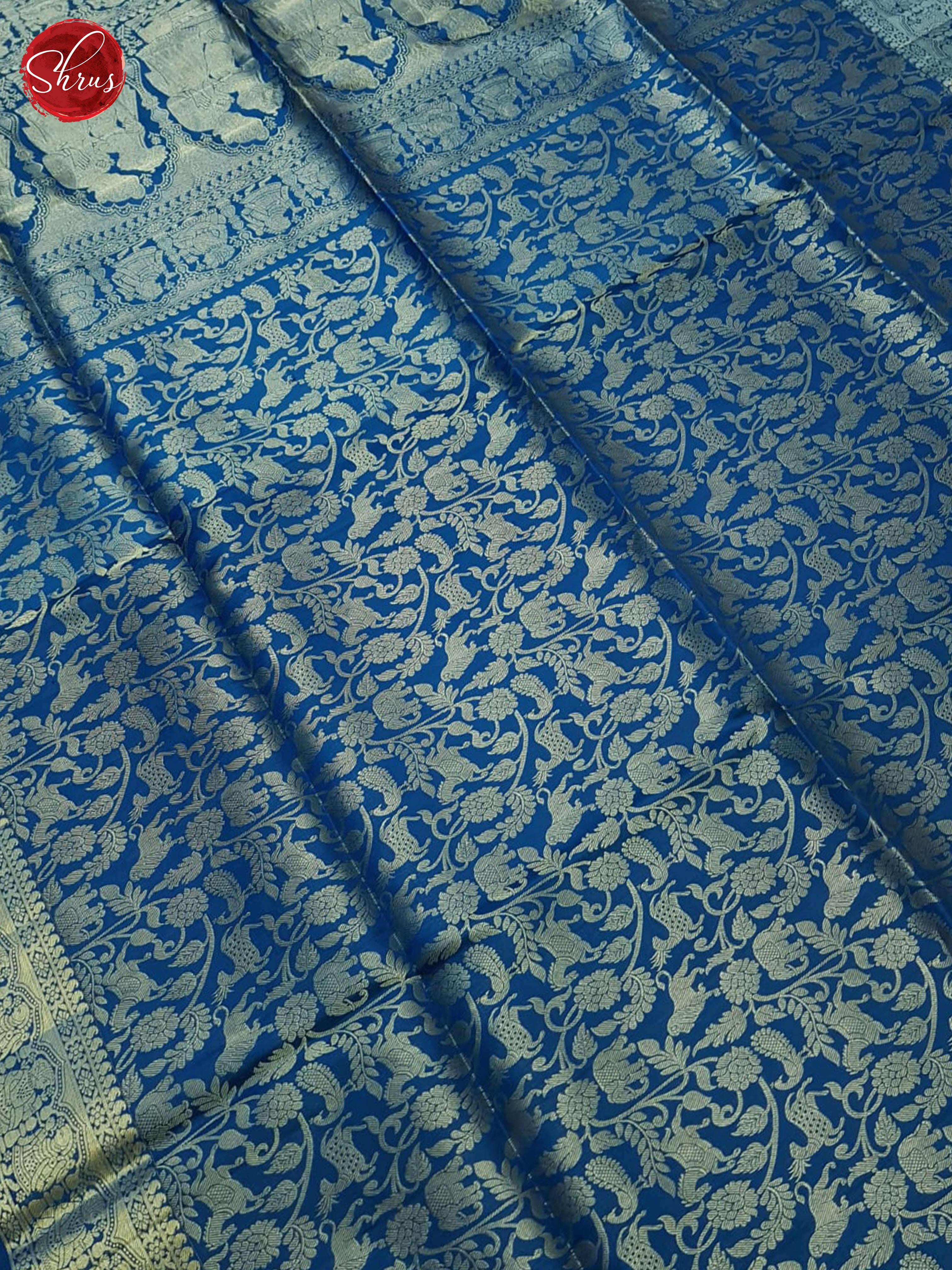 Blue(Single tone)-Soft silk saree - Shop on ShrusEternity.com