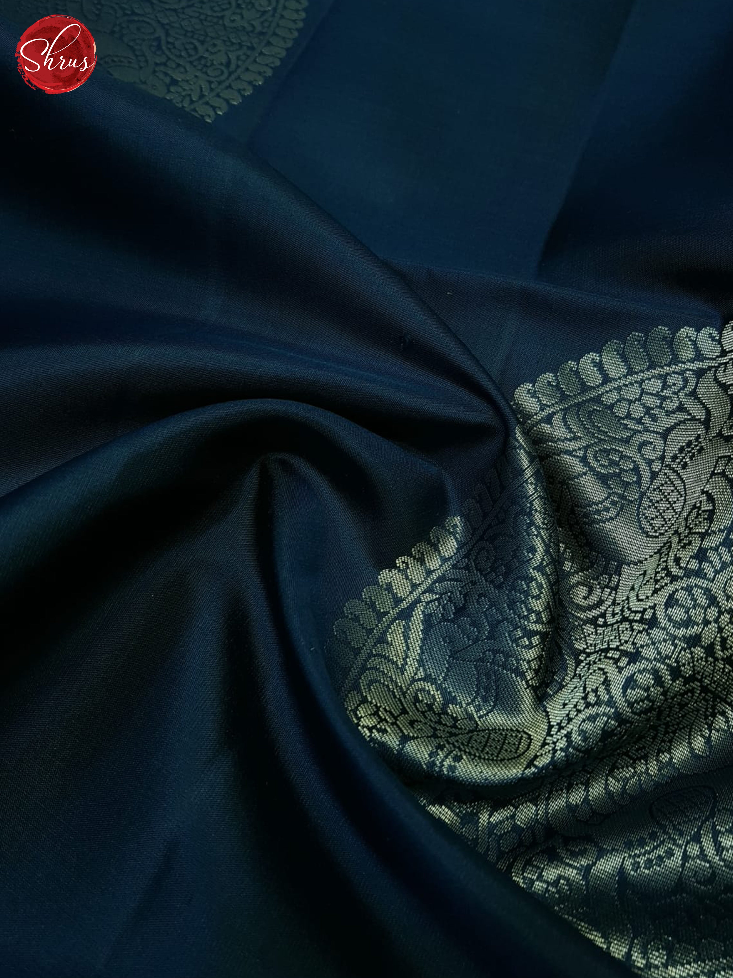 Blue(Single Tone)- Soft Silk Saree - Shop on ShrusEternity.com