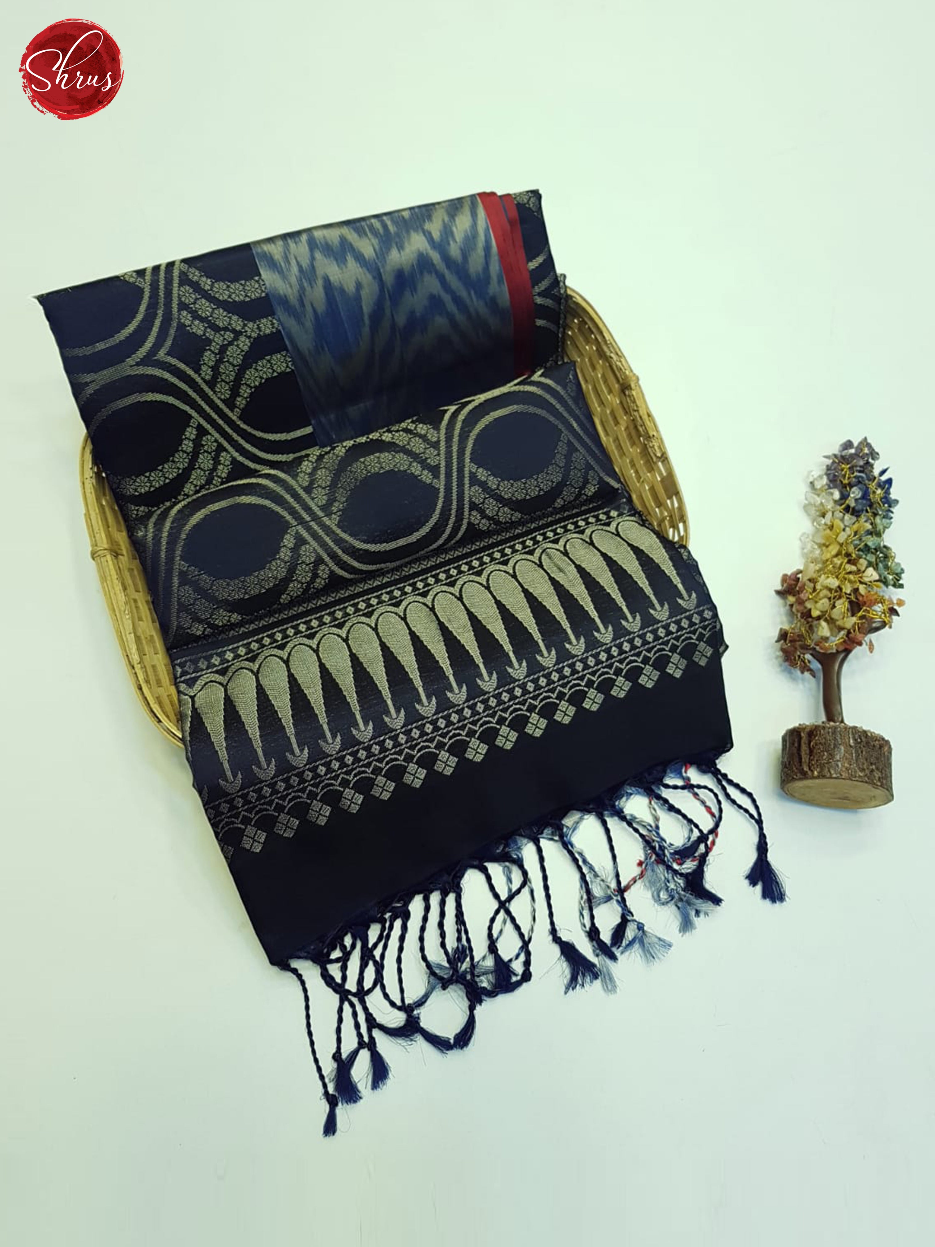 Blue(Single tone)- Soft Silk Saree-1