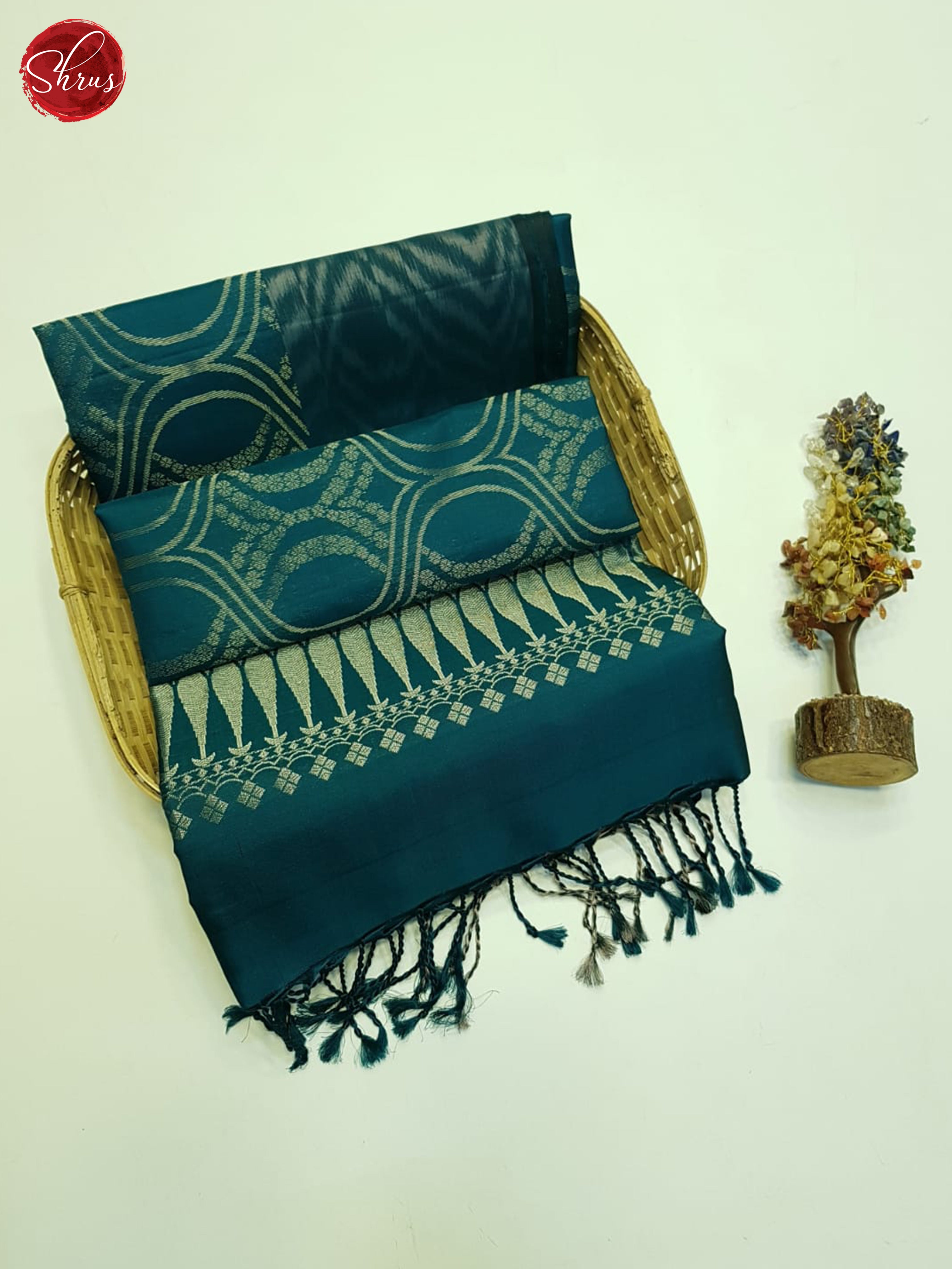 Blue(Single Tone)- Soft Silk Saree-1