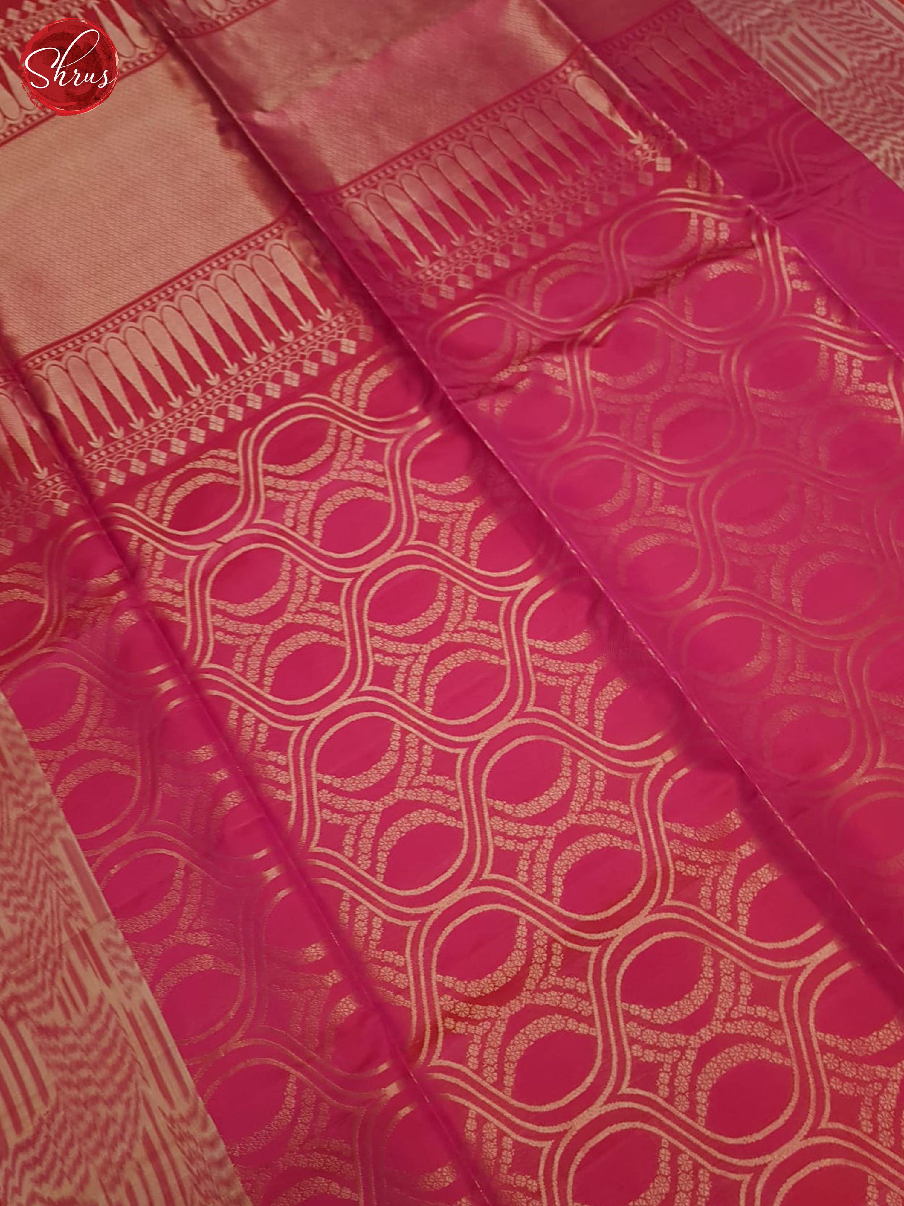 Pink(Single Tone)- soft Silk Saree - Shop on ShrusEternity.com