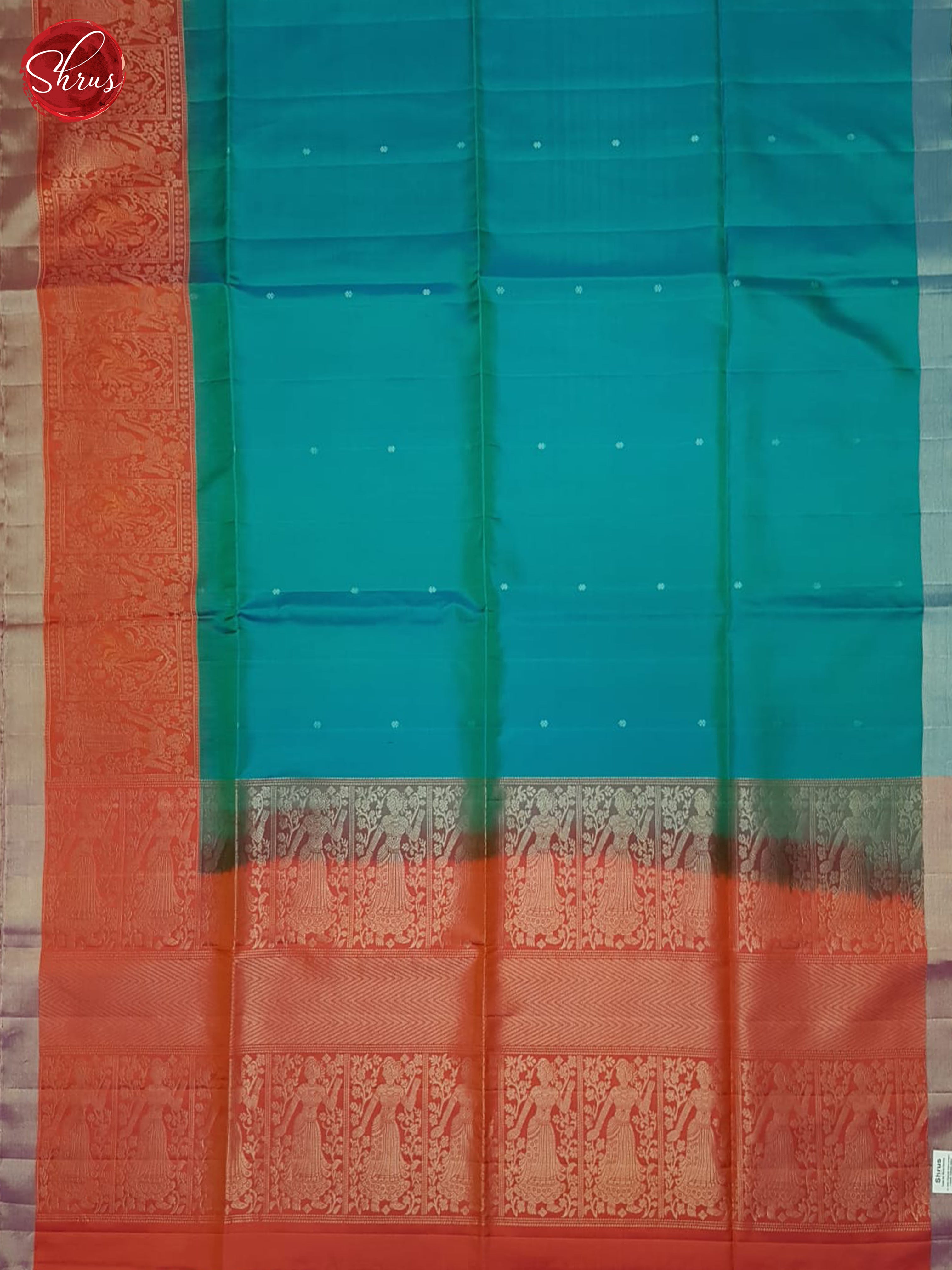 Blue And Pink- Soft Silk saree - Shop on ShrusEternity.com
