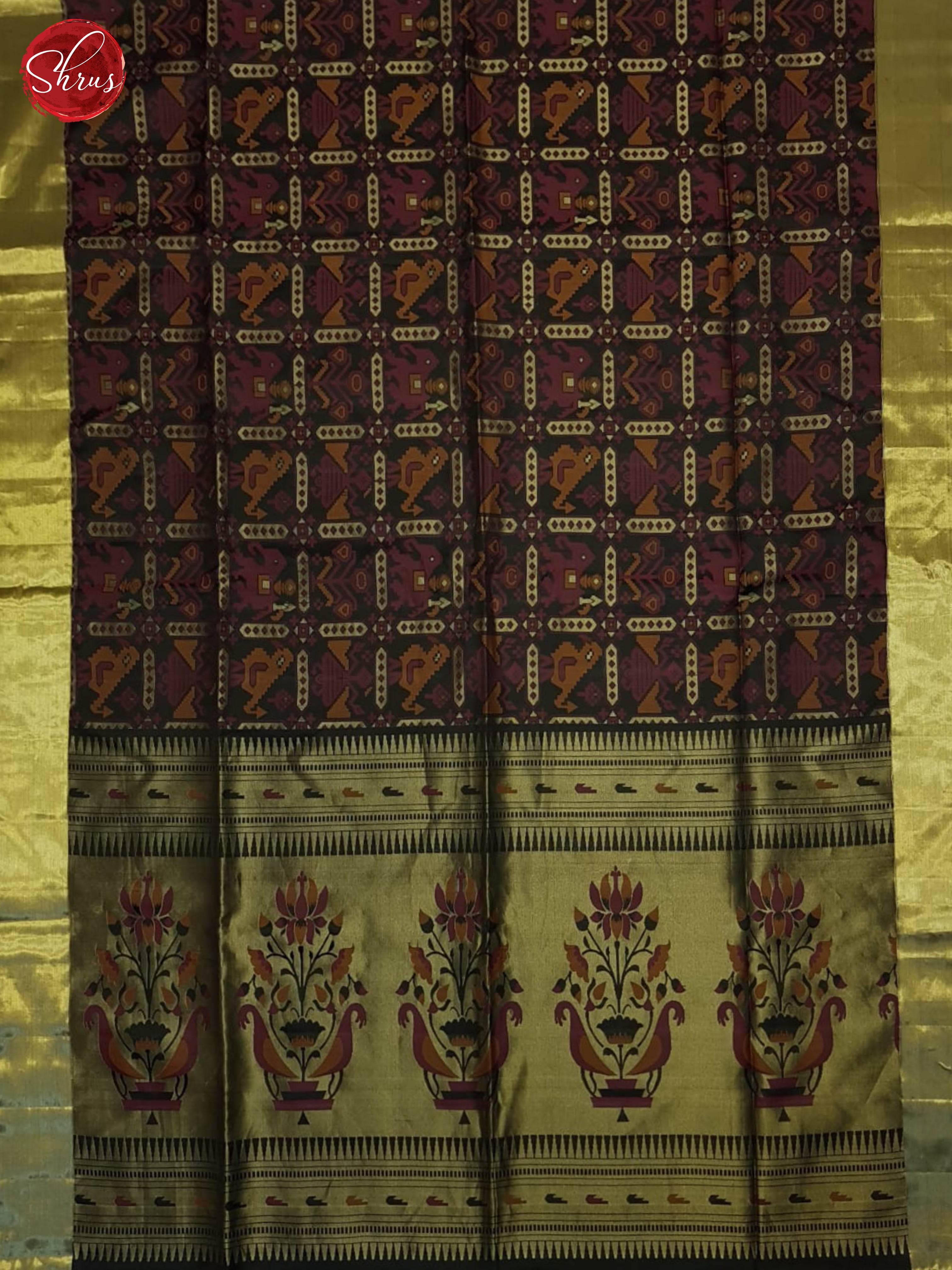 Black(Single Tone)- Soft silk Saree - Shop on ShrusEternity.com