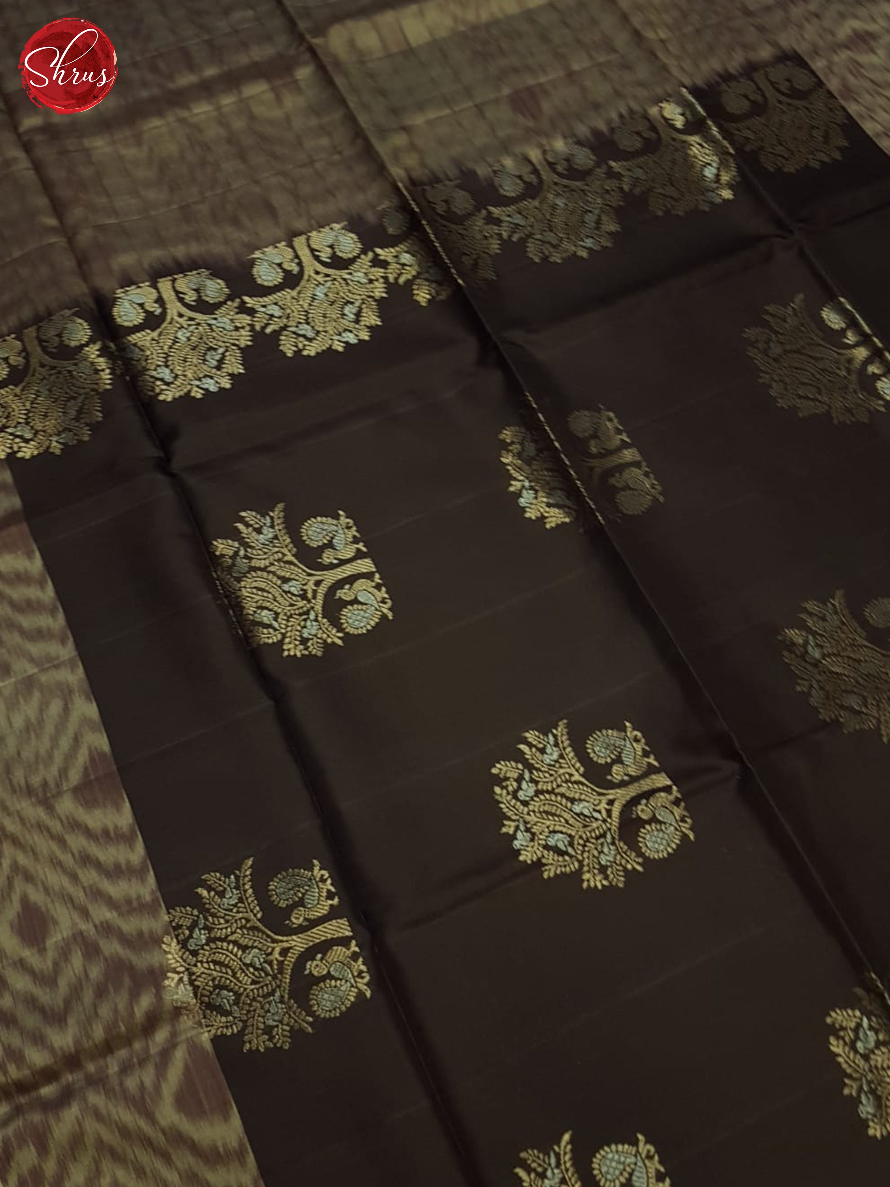 Brown And Dusty Wine - Soft Silk Saree - Shop on ShrusEternity.com