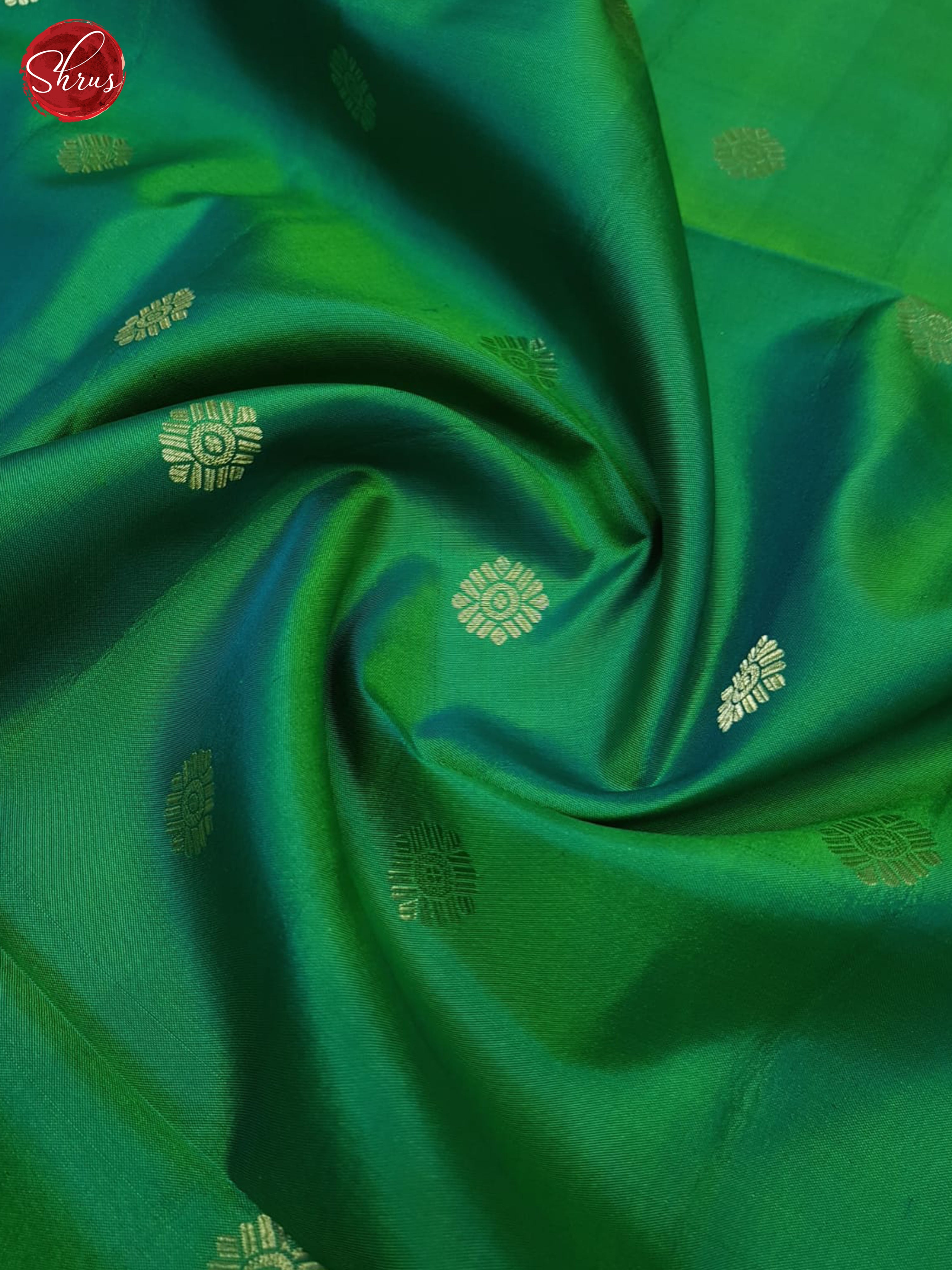 Green And Purple- Soft Silk Saree-4
