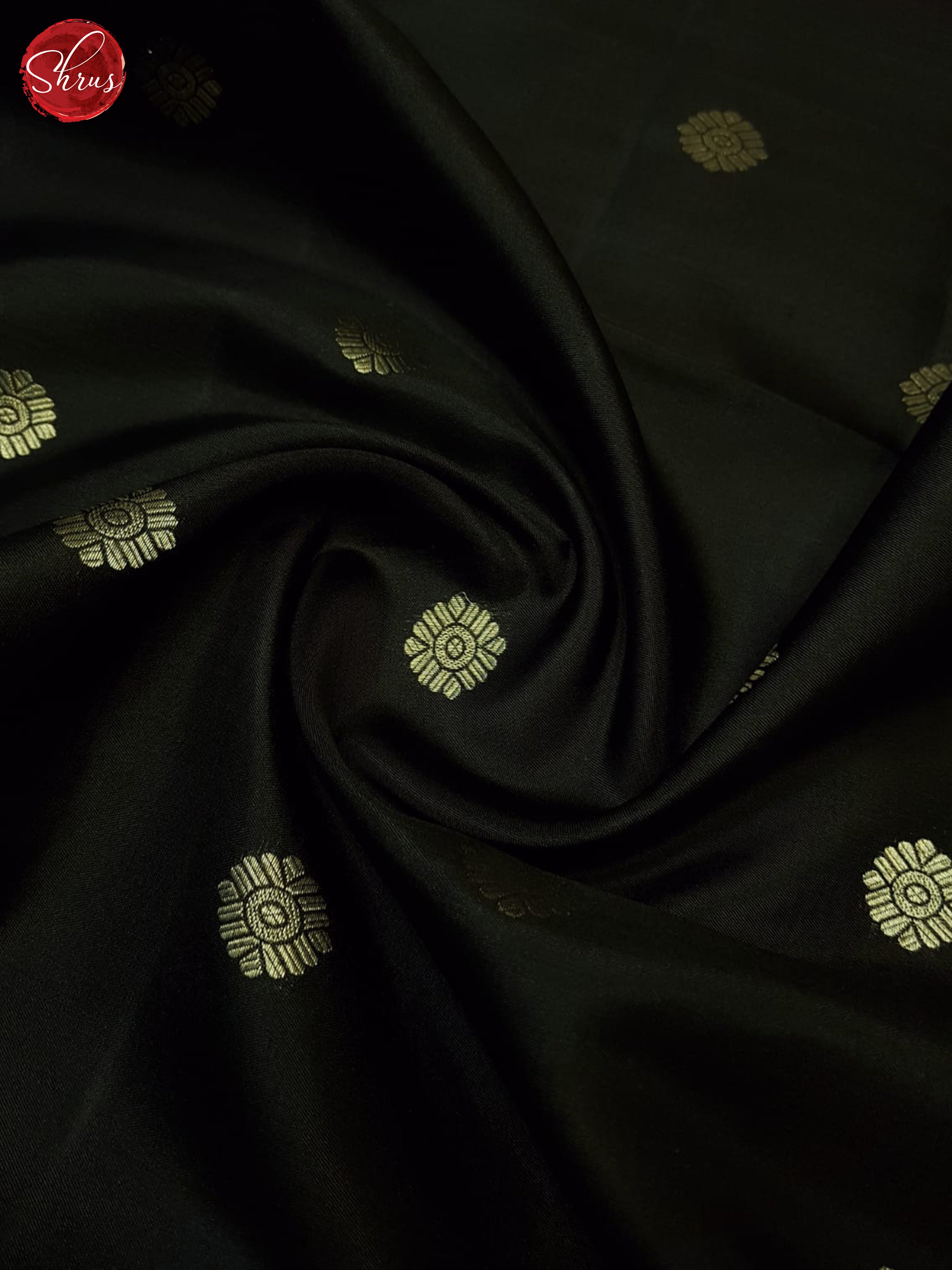 Black And Maroon- Soft Silk Saree-4