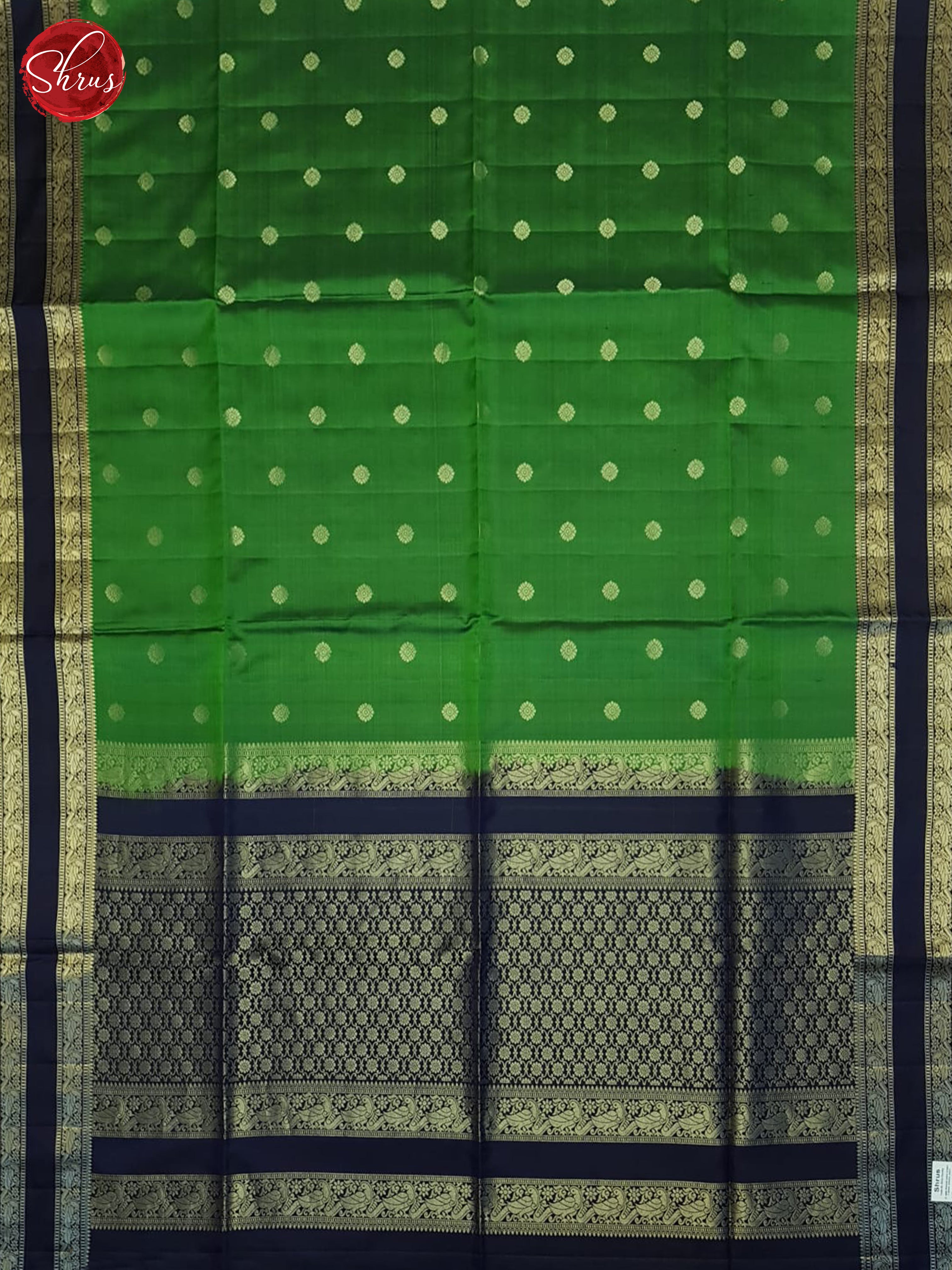 Green And Blue- Soft Silk Saree - Shop on ShrusEternity.com