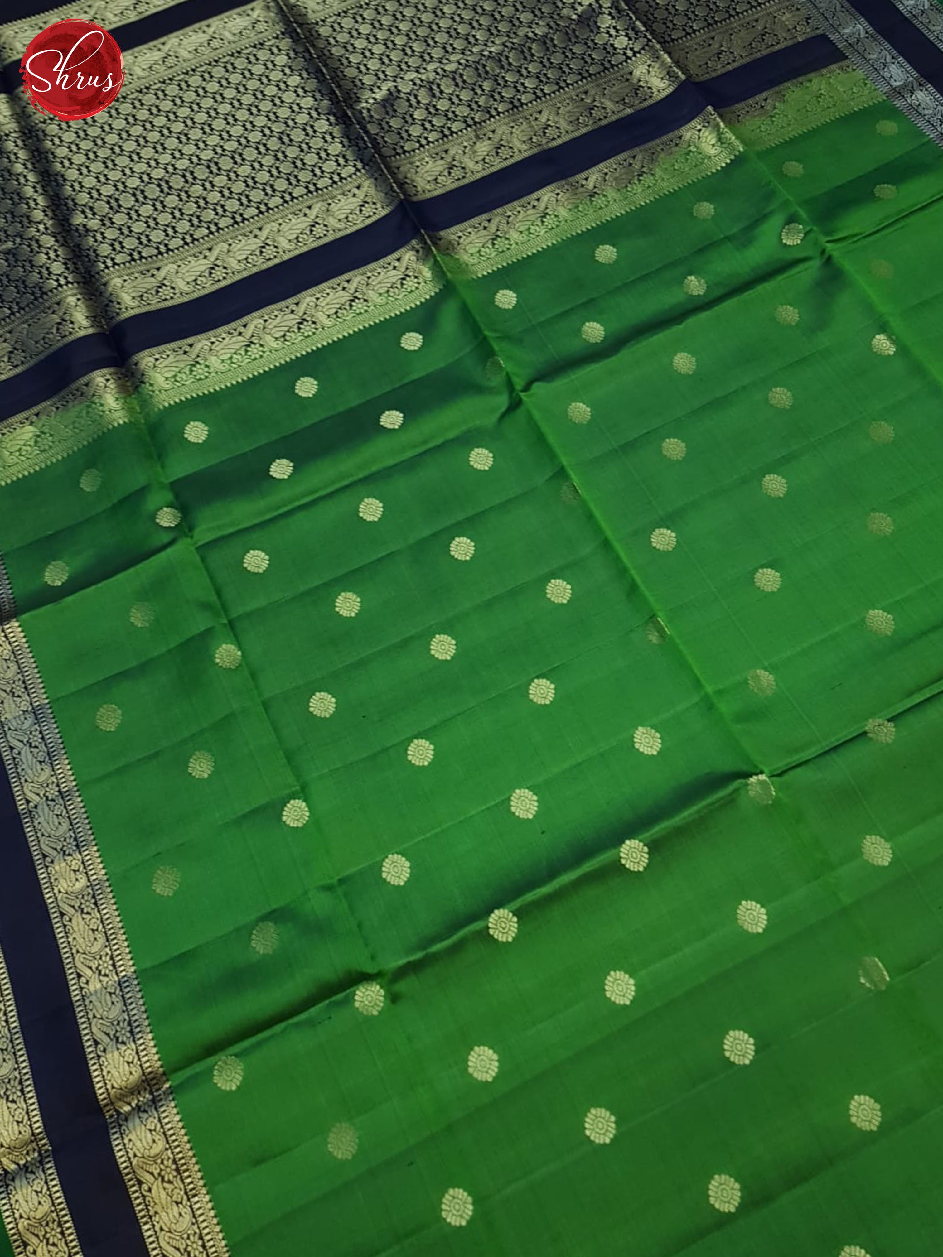 Green And Blue- Soft Silk Saree - Shop on ShrusEternity.com