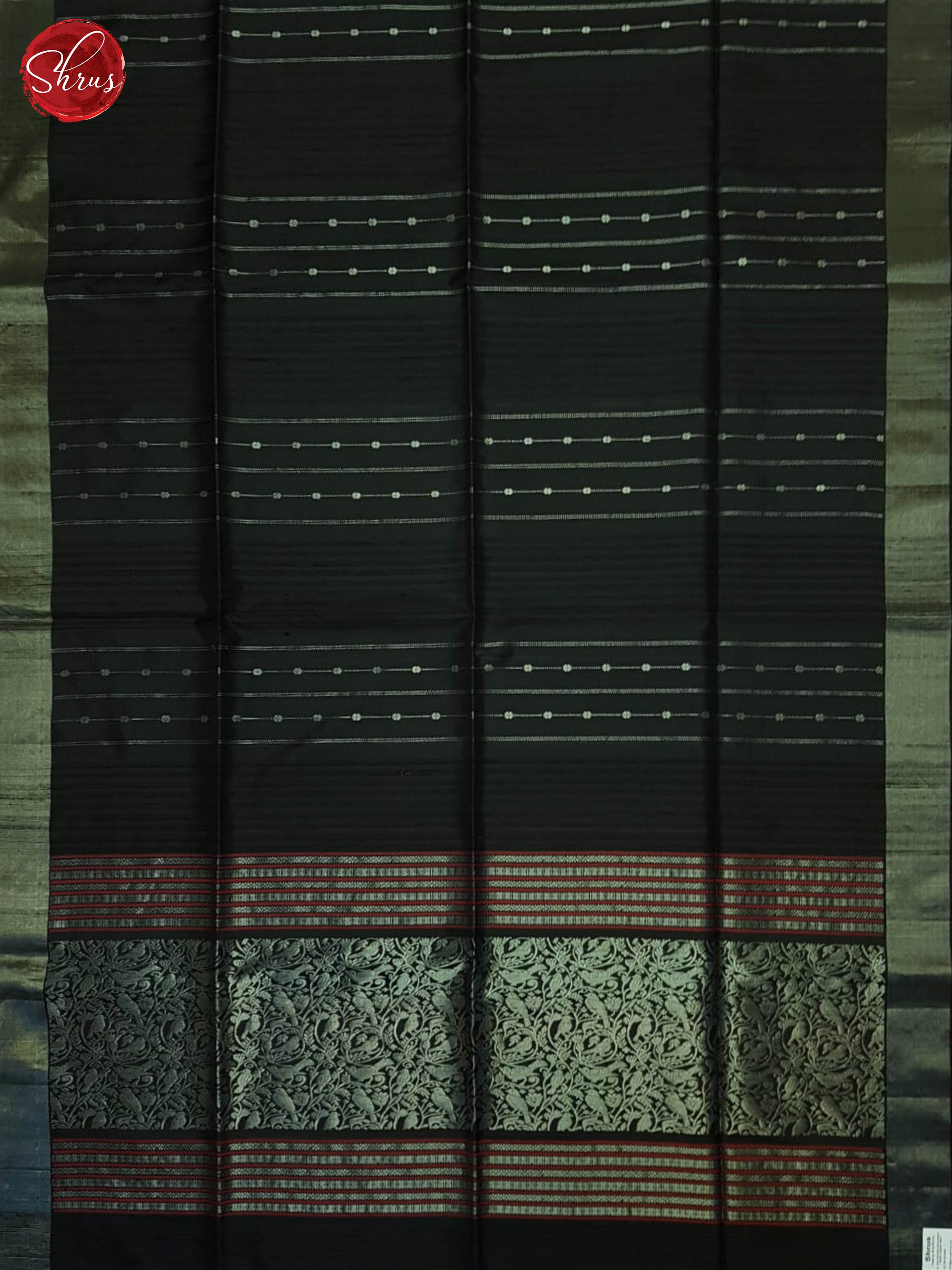 Black And Red- Soft Silk Saree - Shop on ShrusEternity.com