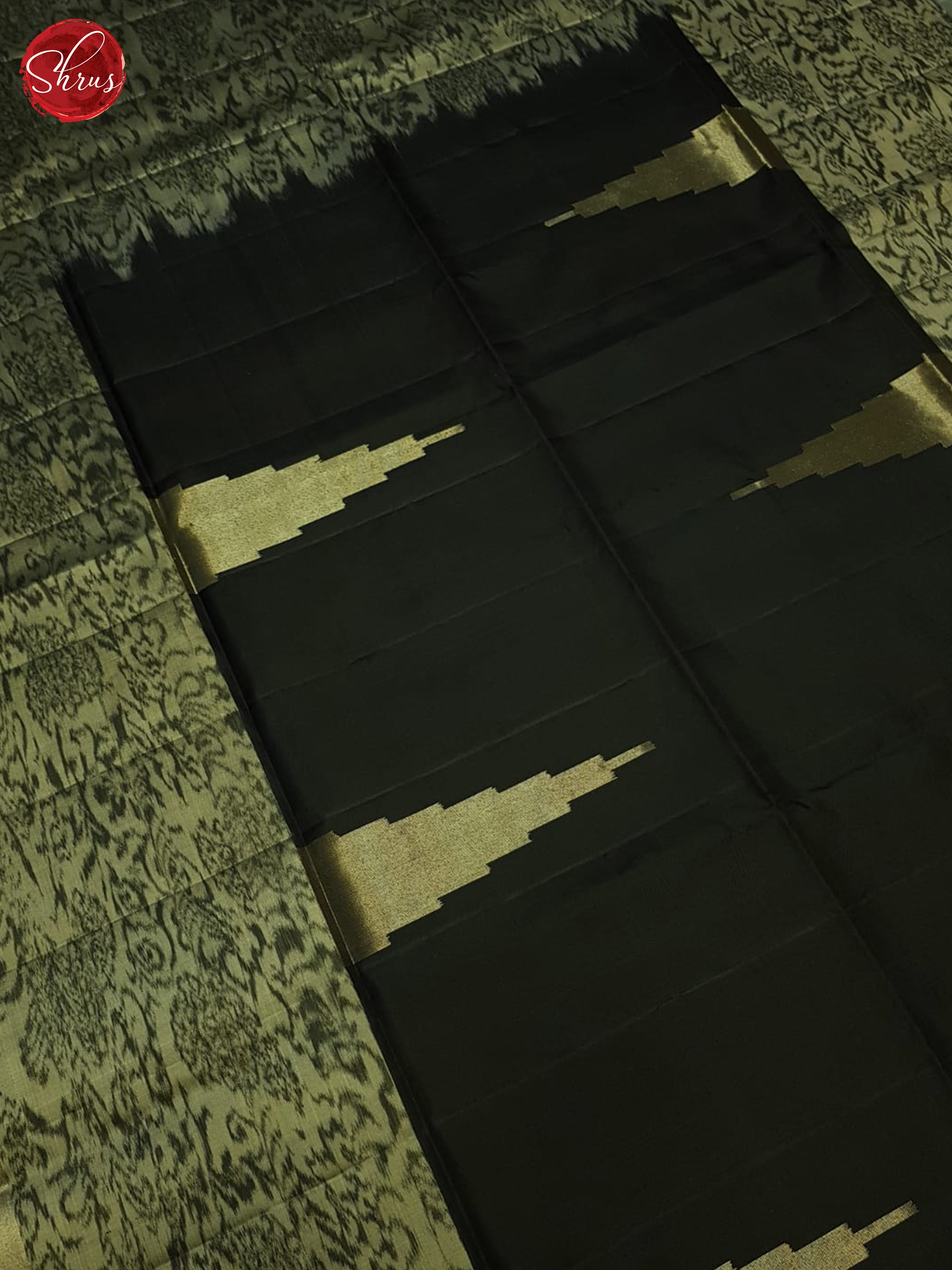 Black And Grey- Soft Silk Saree - Shop on ShrusEternity.com