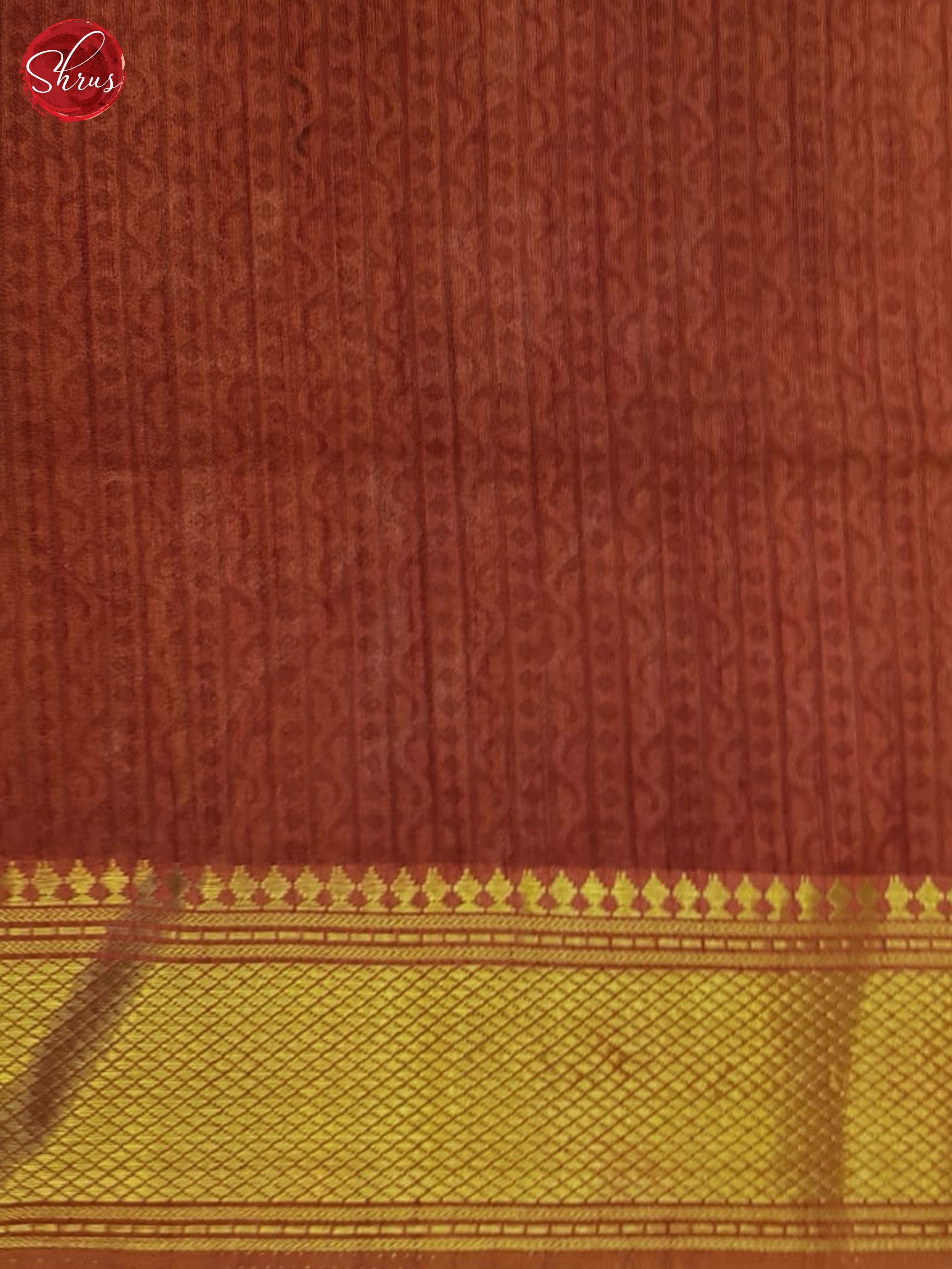 Mustard & Brick- Semi Patola Saree - Shop on ShrusEternity.com