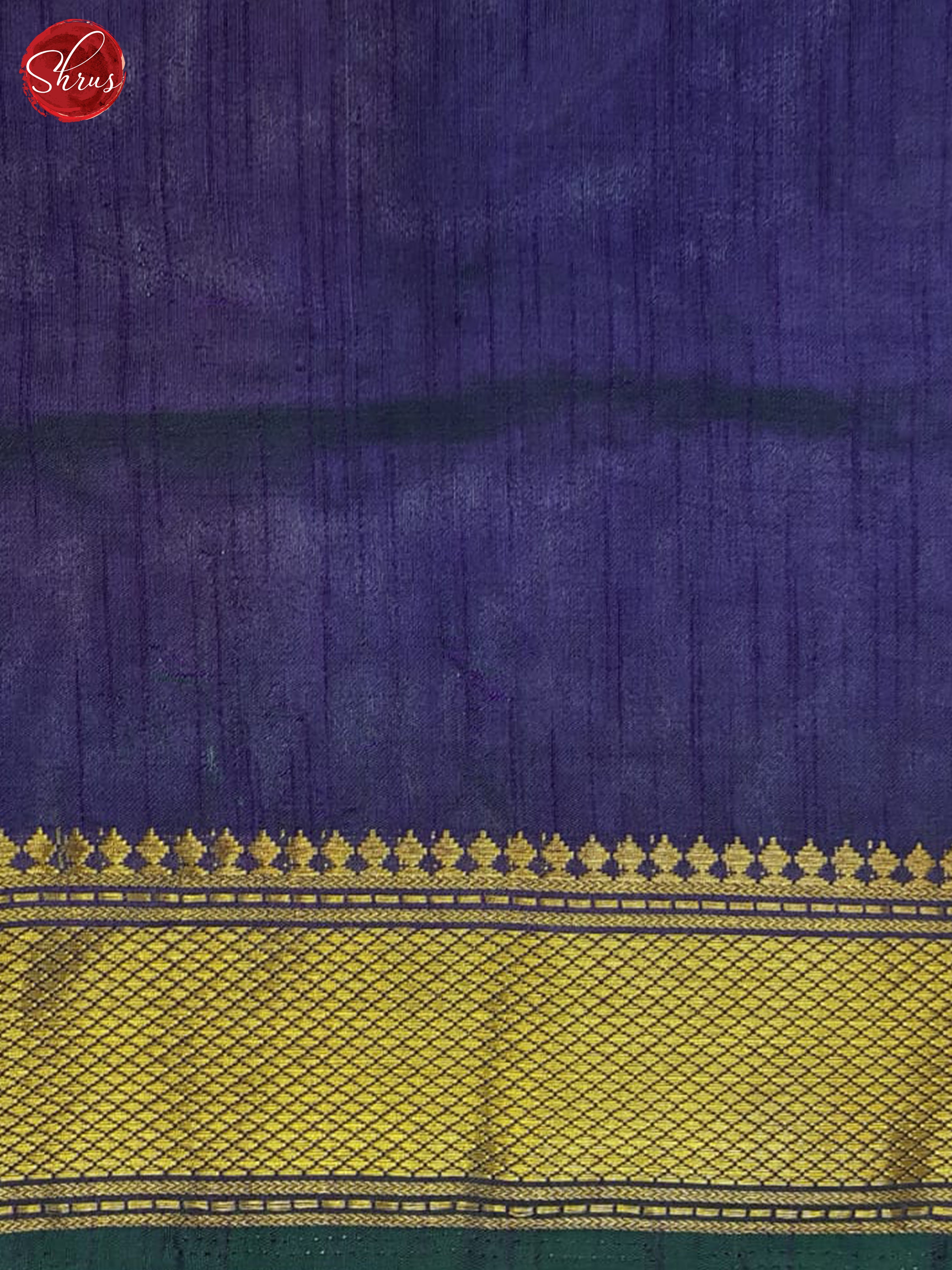 Blue & Purple- Semi Patola Saree - Shop on ShrusEternity.com