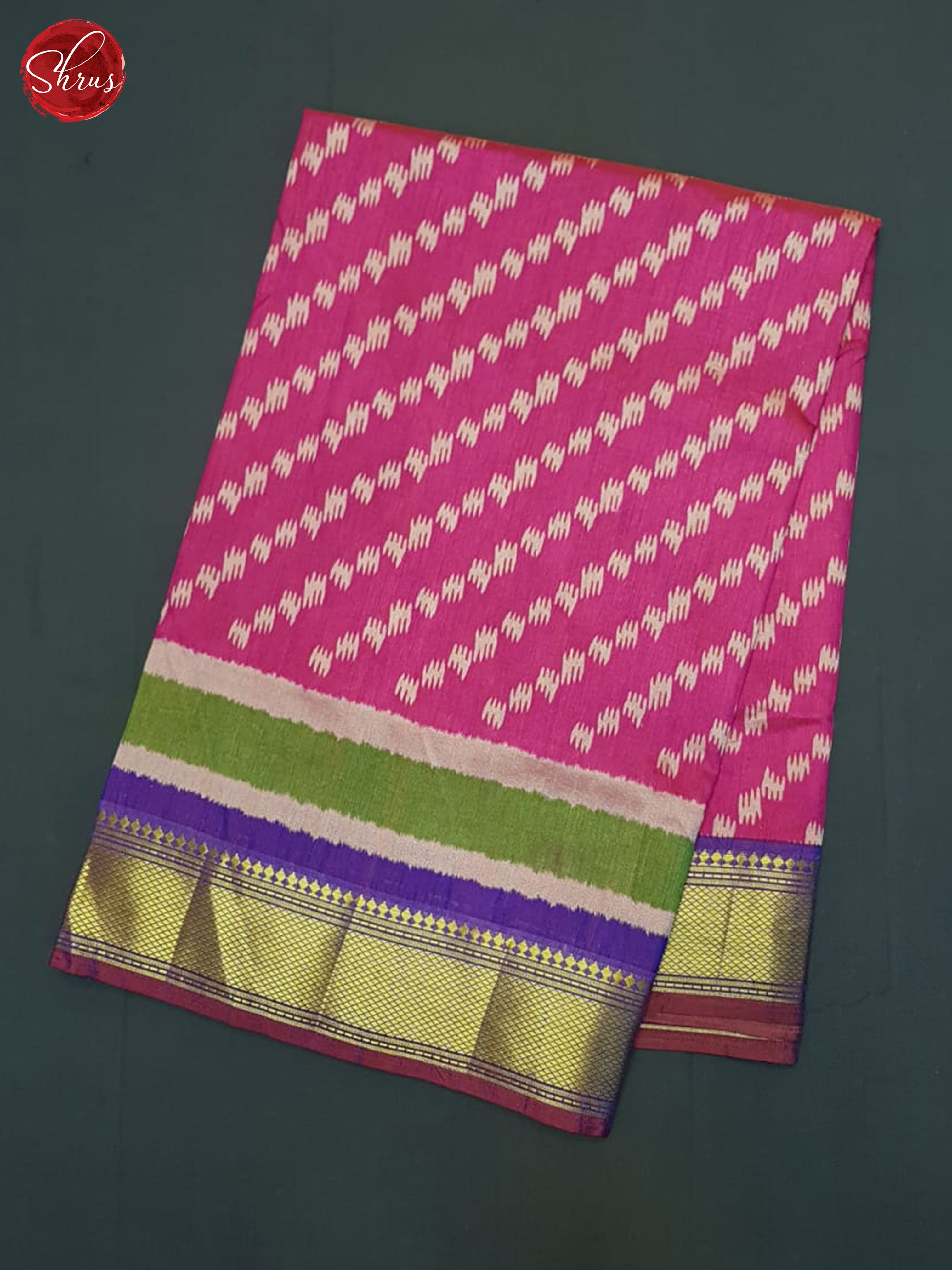 Pink & Purple - Semi Patola Saree - Shop on ShrusEternity.com