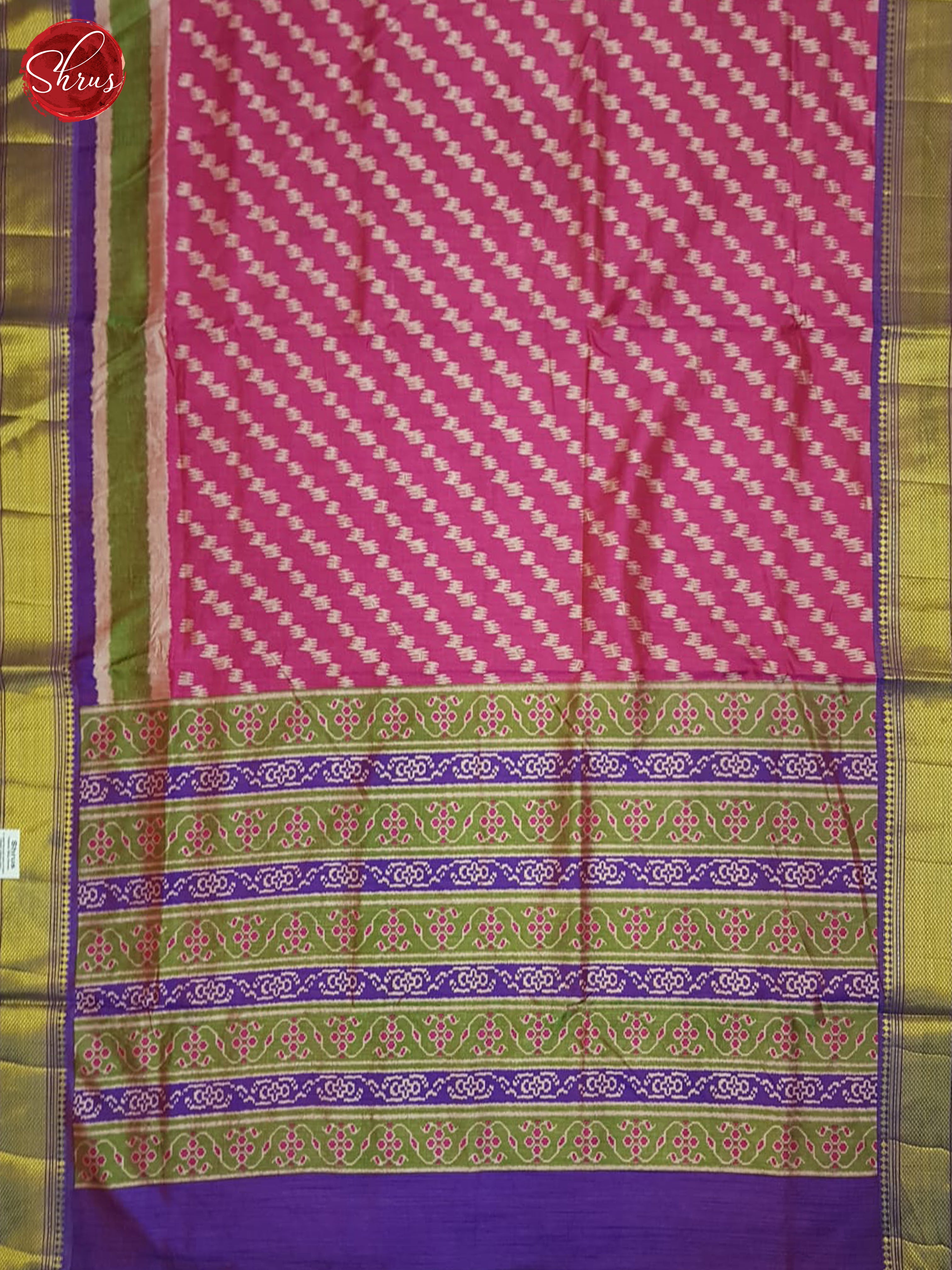 Pink & Purple - Semi Patola Saree - Shop on ShrusEternity.com