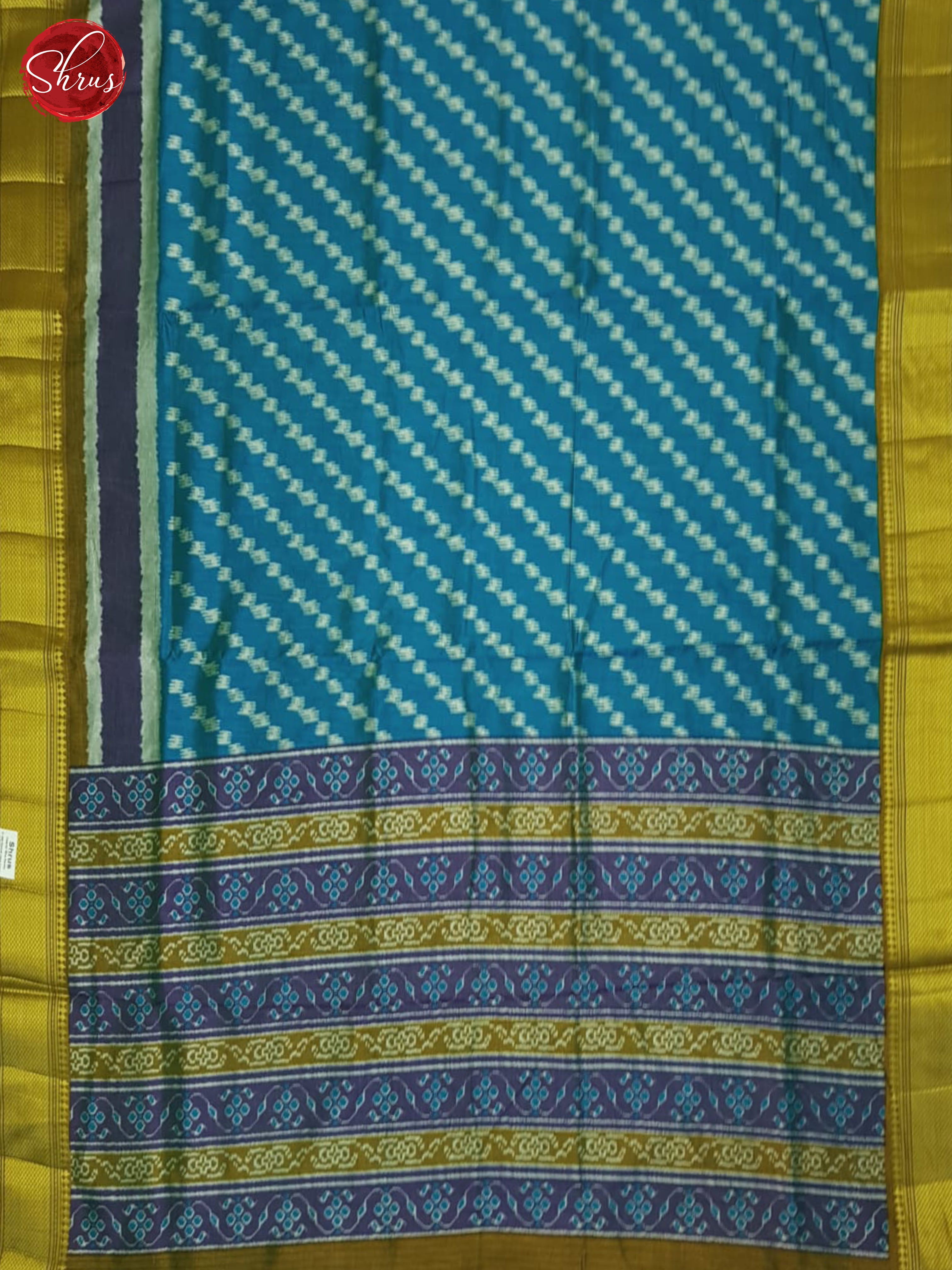 Blue & Green - Semi Patola Saree - Shop on ShrusEternity.com