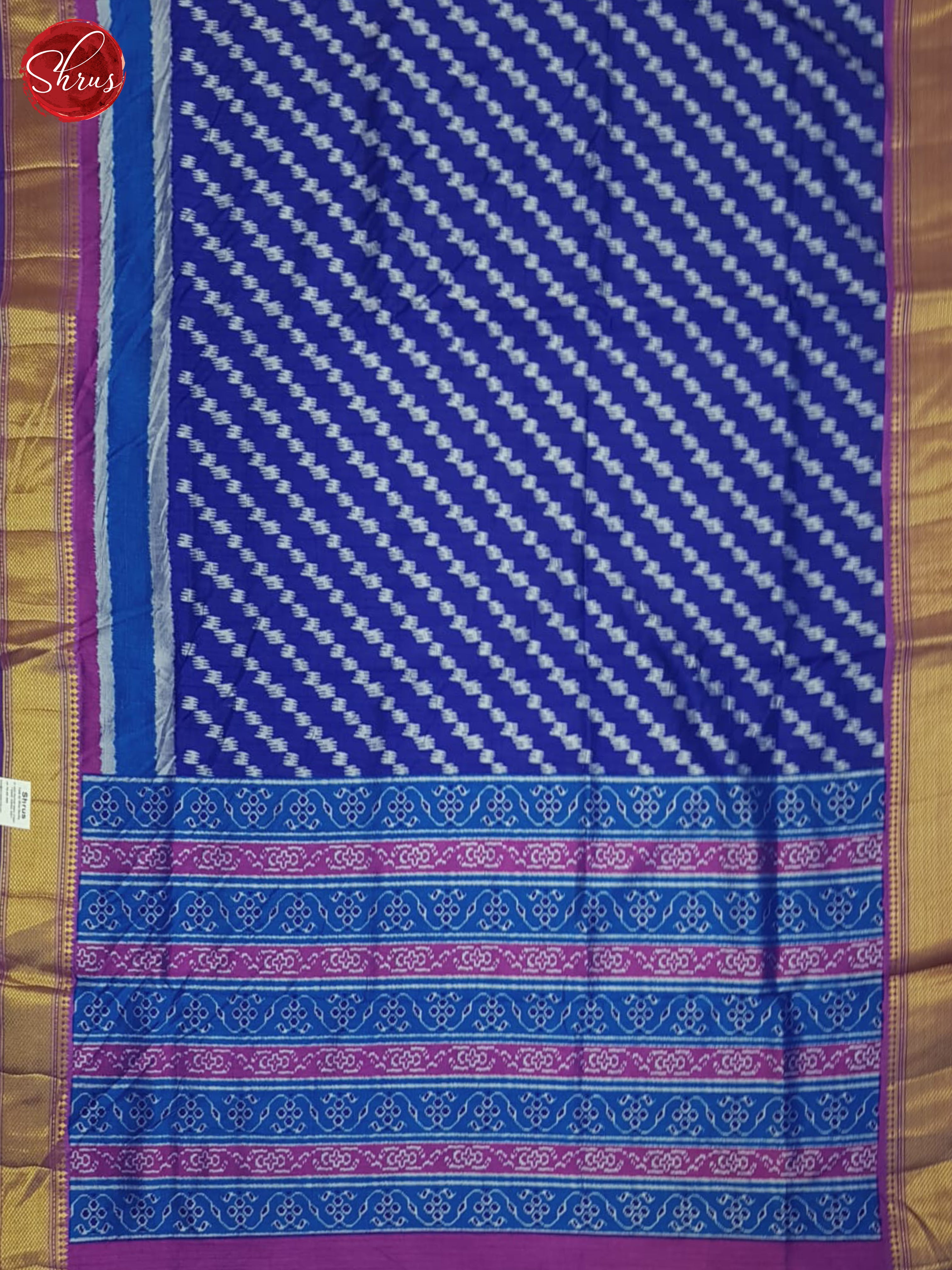 Blue & Purple - Semi Patola Saree - Shop on ShrusEternity.com