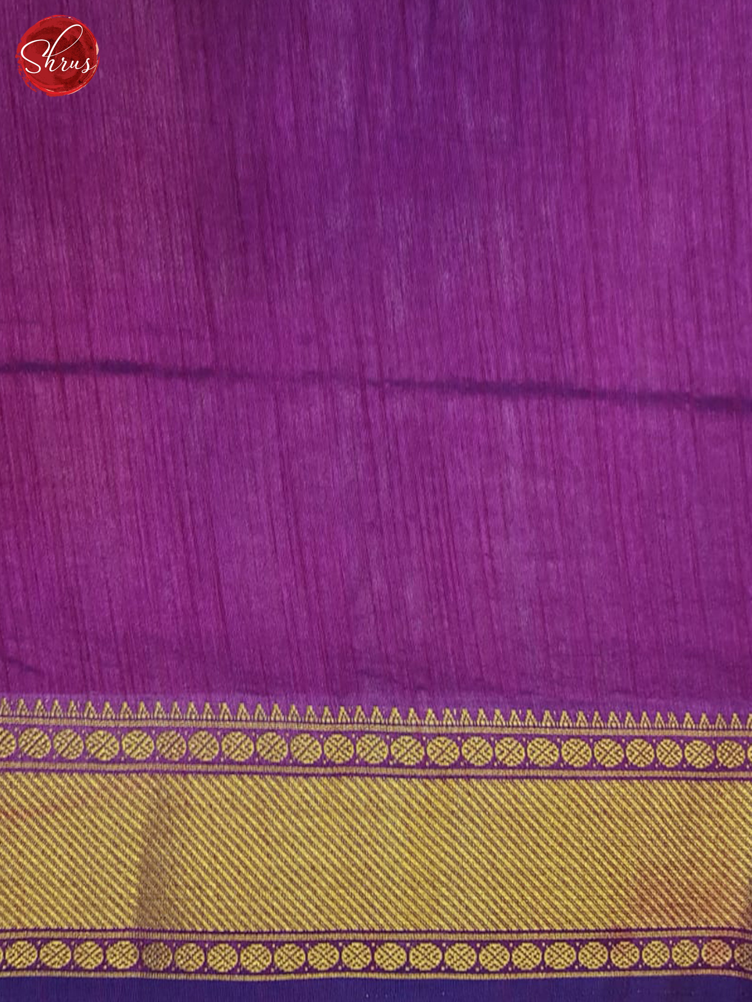 Blue & Purple - Semi Patola saree - Shop on ShrusEternity.com