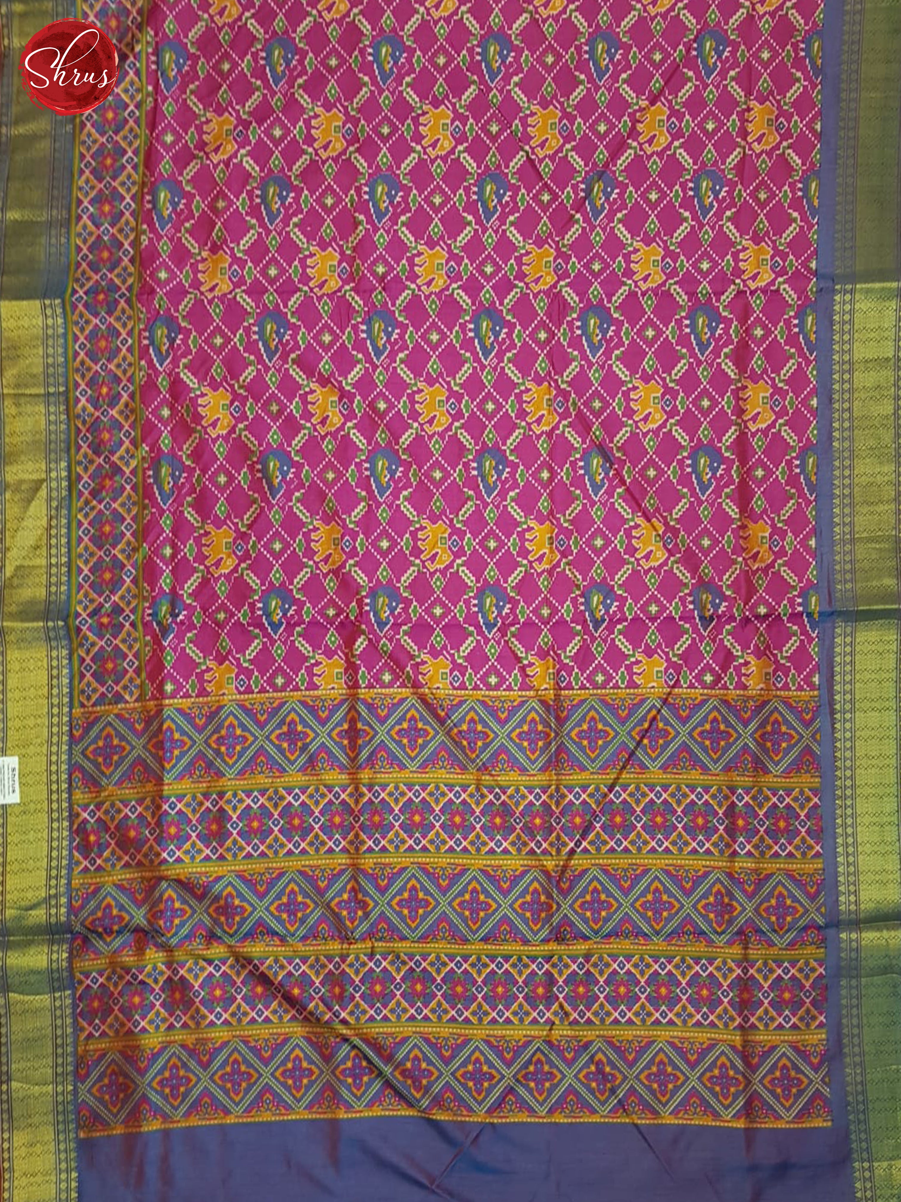 Pink & Purple - Semi Patola Saree - Shop on ShrusEternity.com