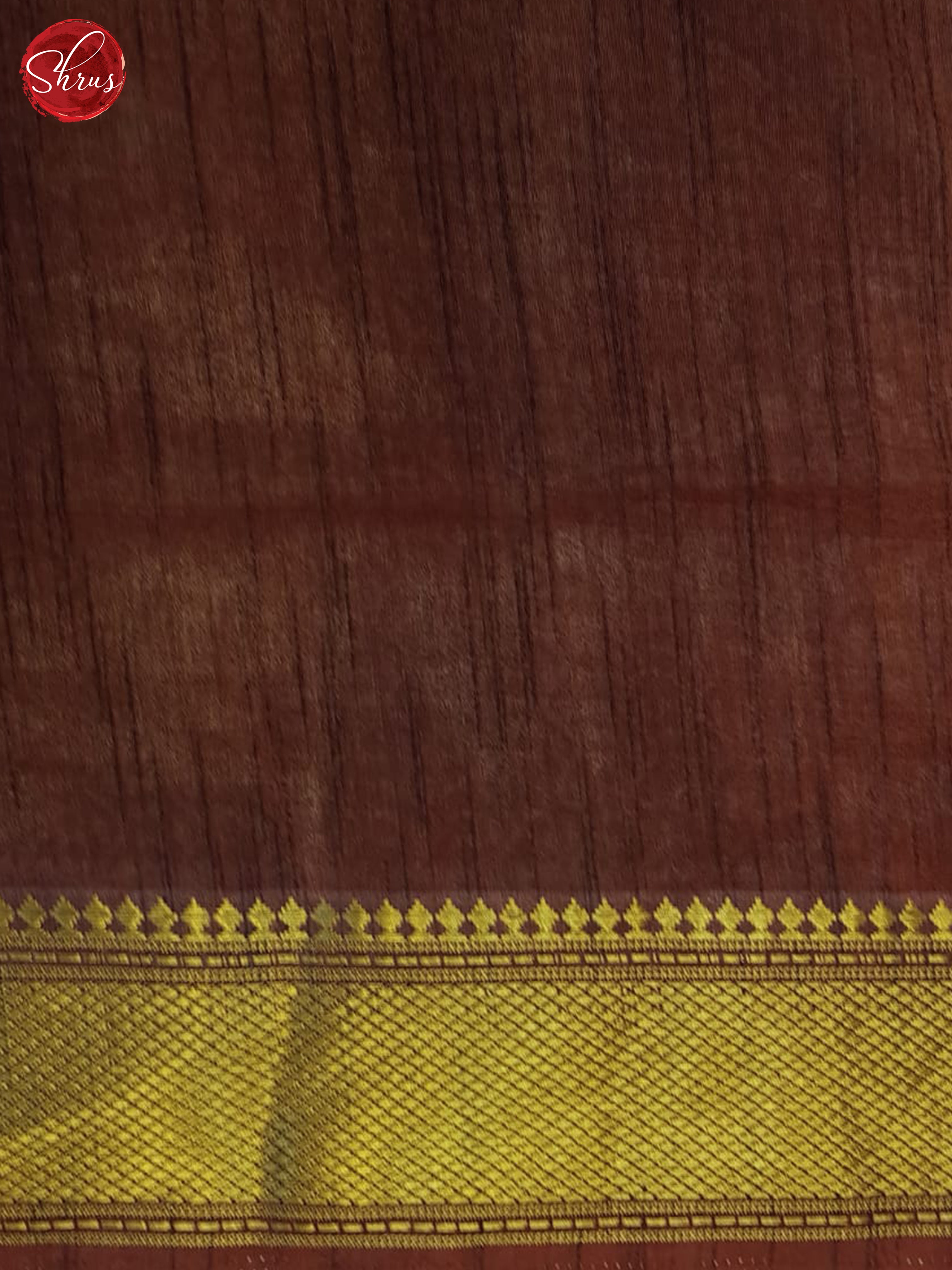 Orange & Brown - Semi Patola Saree - Shop on ShrusEternity.com