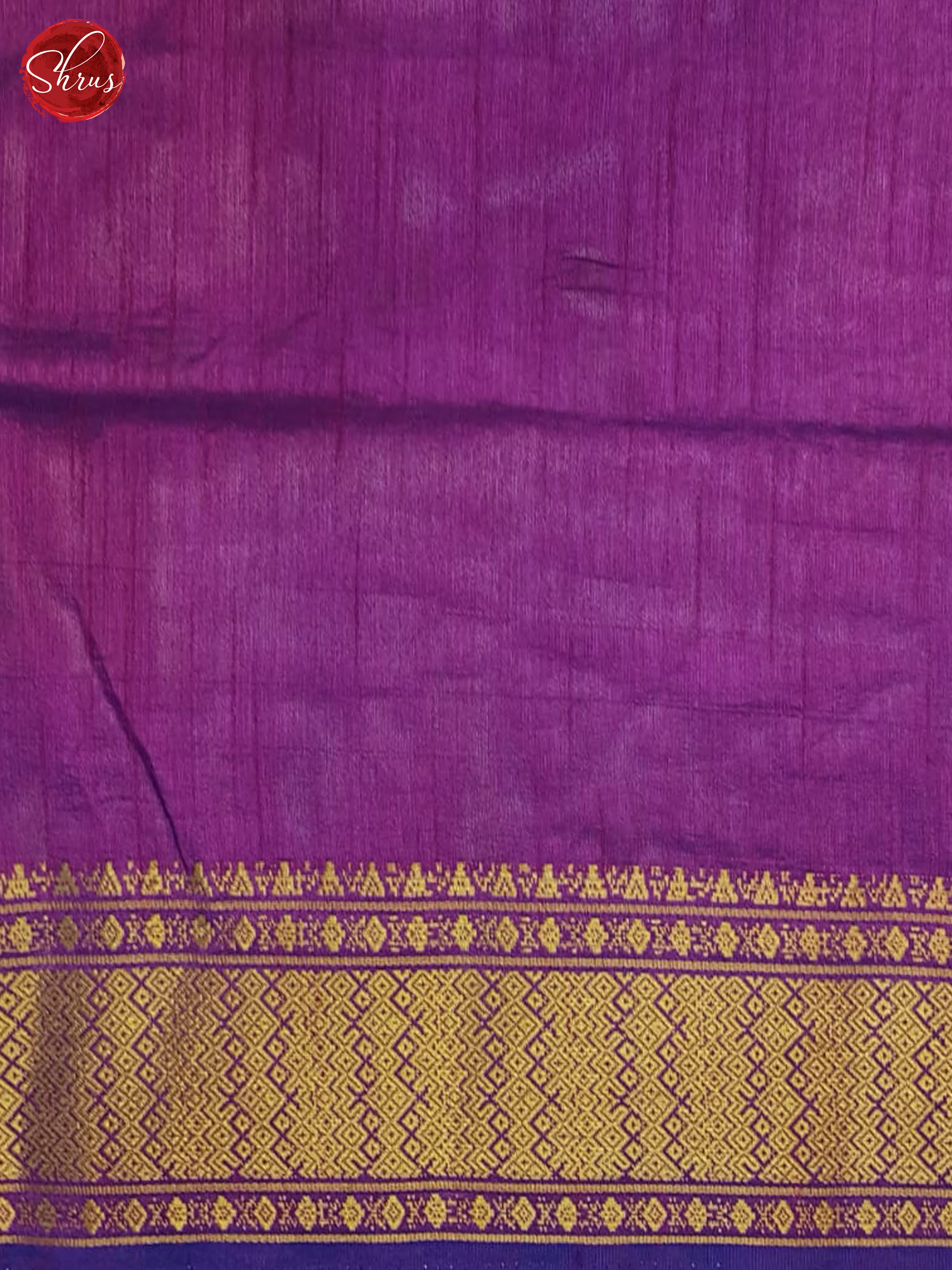 Blue & Purple- Semi Patola Saree - Shop on ShrusEternity.com