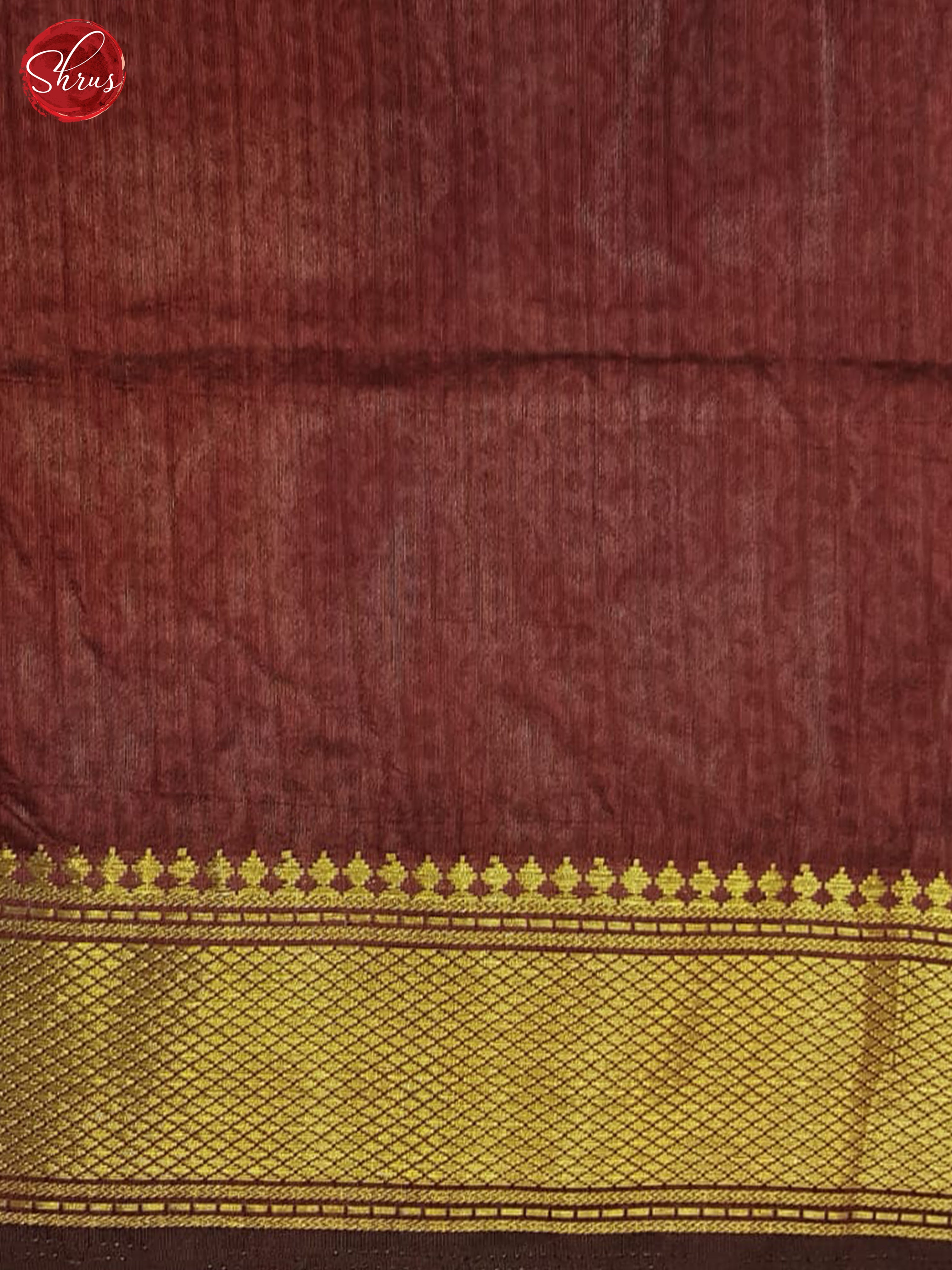 Black & Maroon- Semi Patola Saree - Shop on ShrusEternity.com