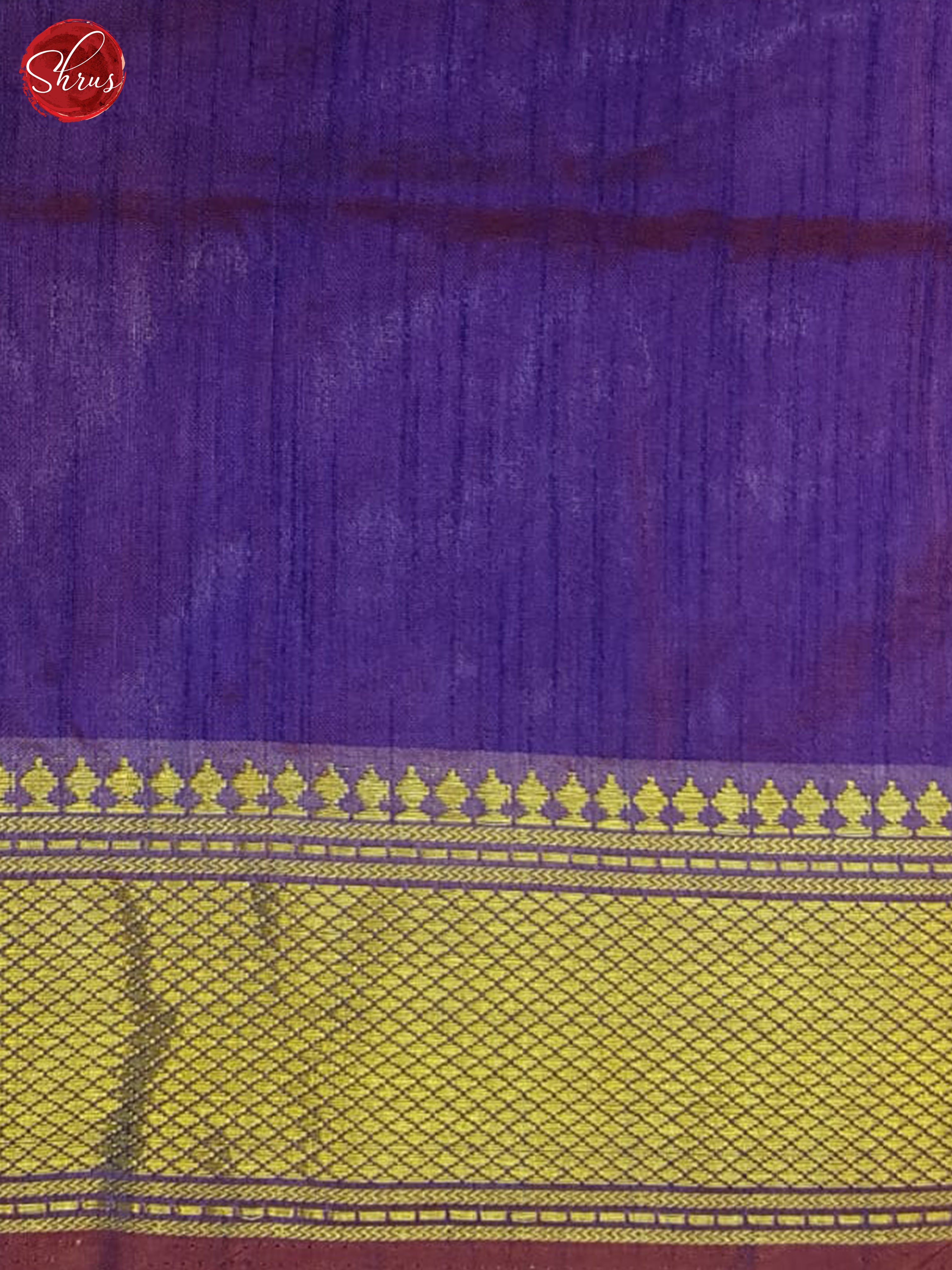 Maroon & Purple- Semi Paola Saree - Shop on ShrusEternity.com