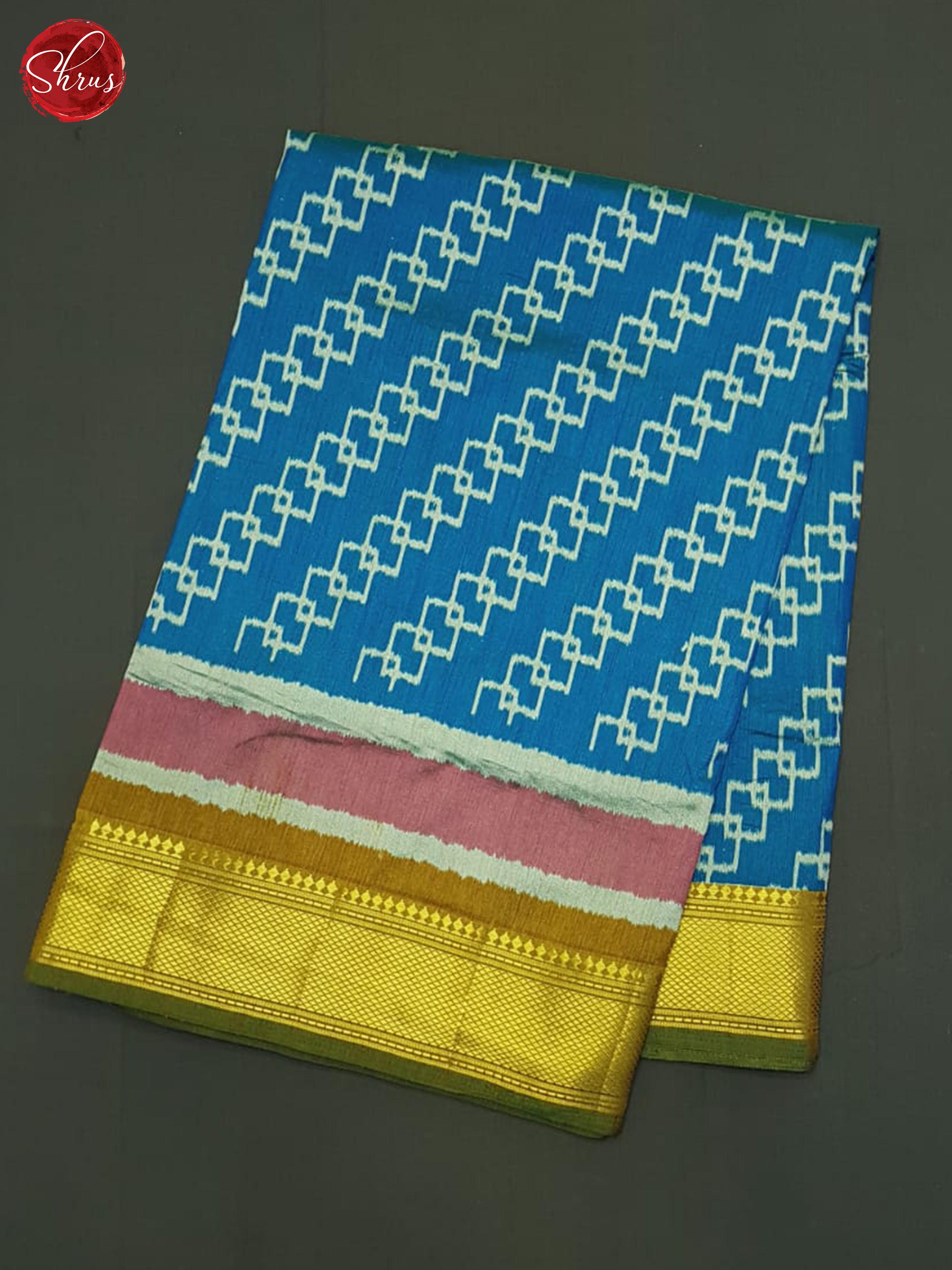 Blue & Green - Semi Patola Saree - Shop on ShrusEternity.com