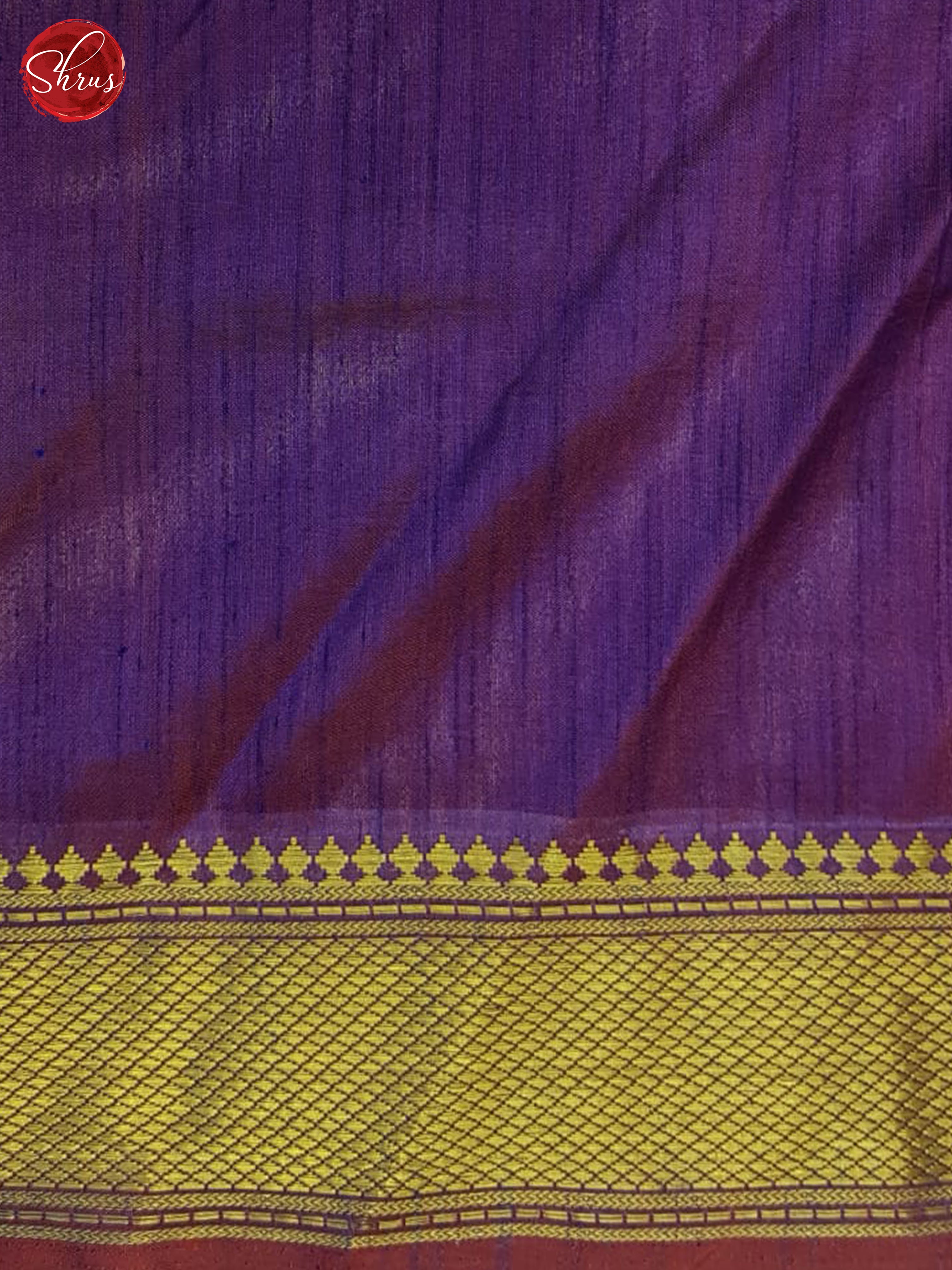 Maroon And Purple- Semi Patola Saree - Shop on ShrusEternity.com