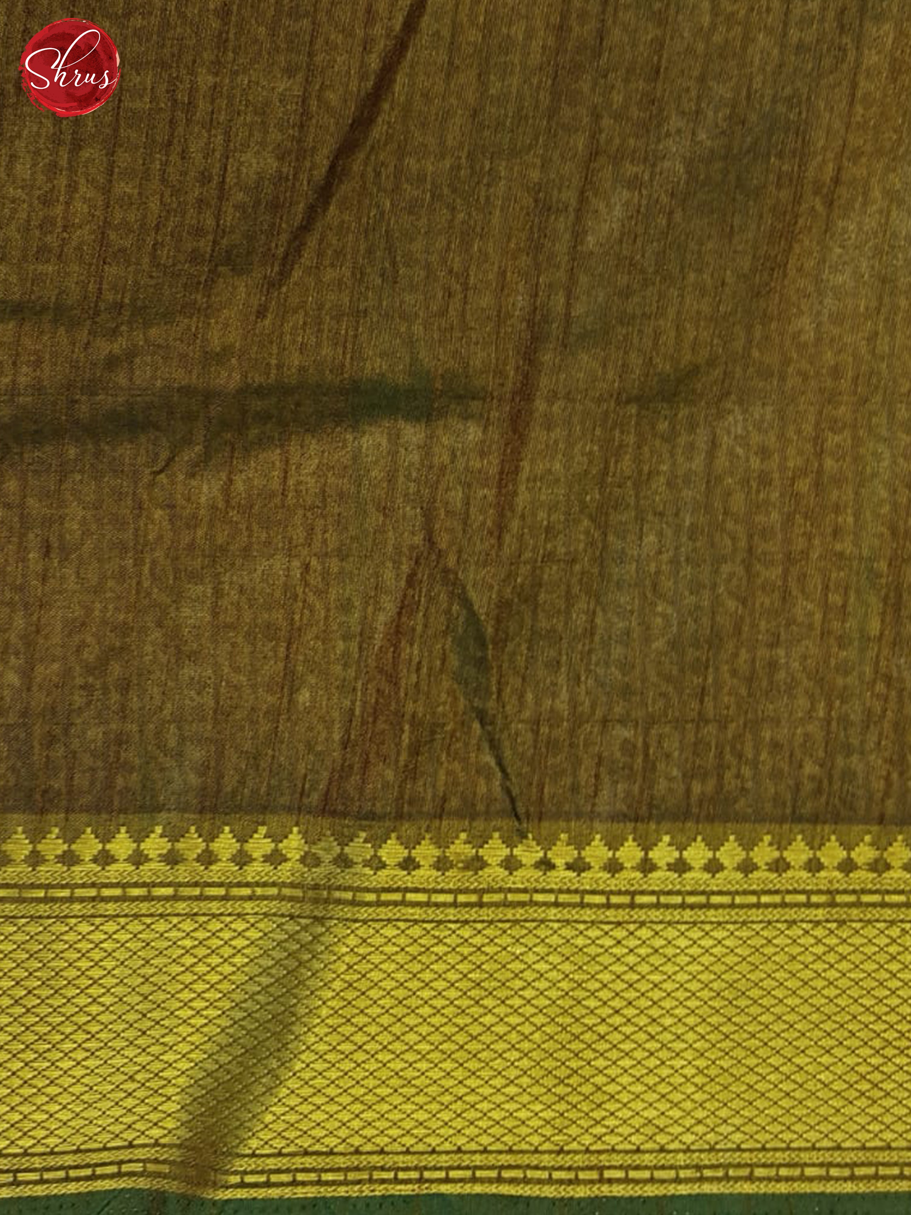 Green And Brown- Semi Patola Saree - Shop on ShrusEternity.com
