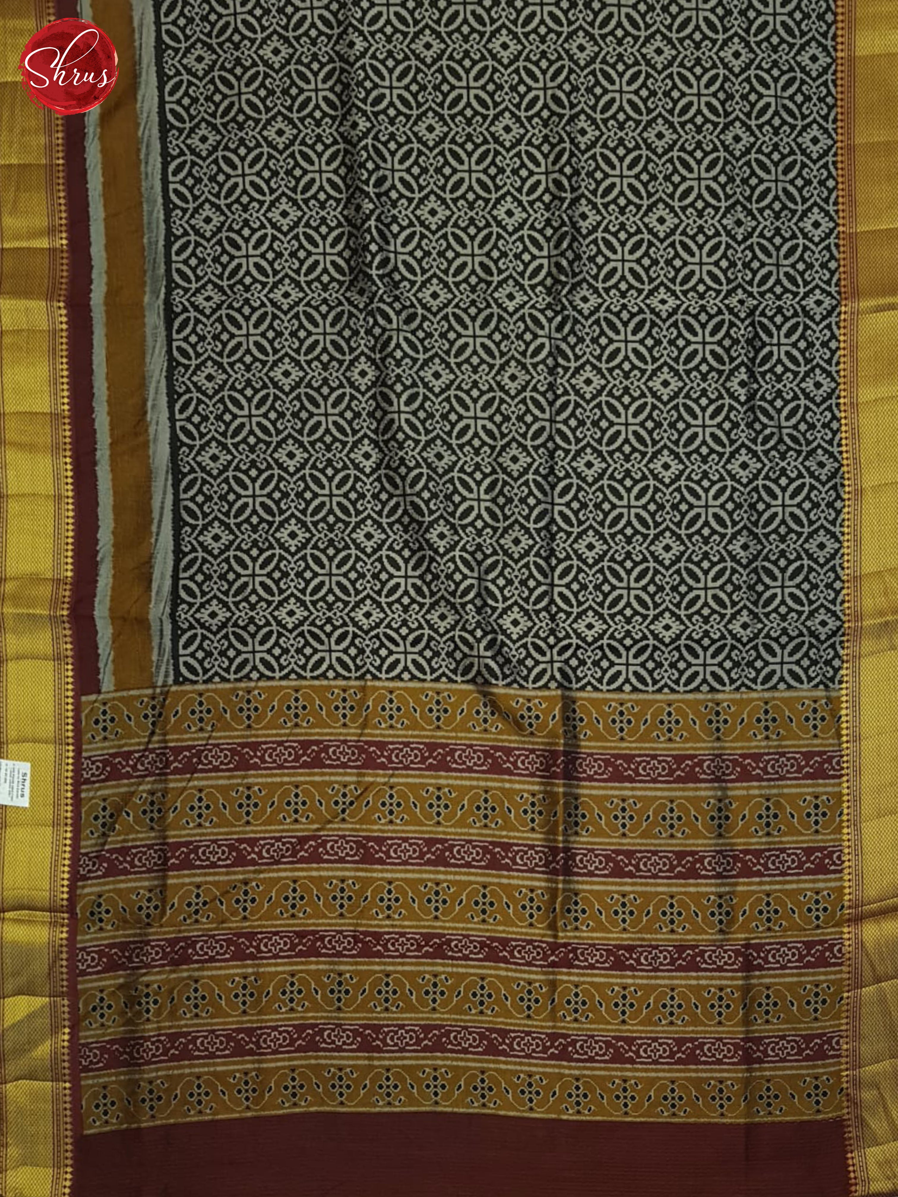 Black And Maroon- Semi patola Saree - Shop on ShrusEternity.com