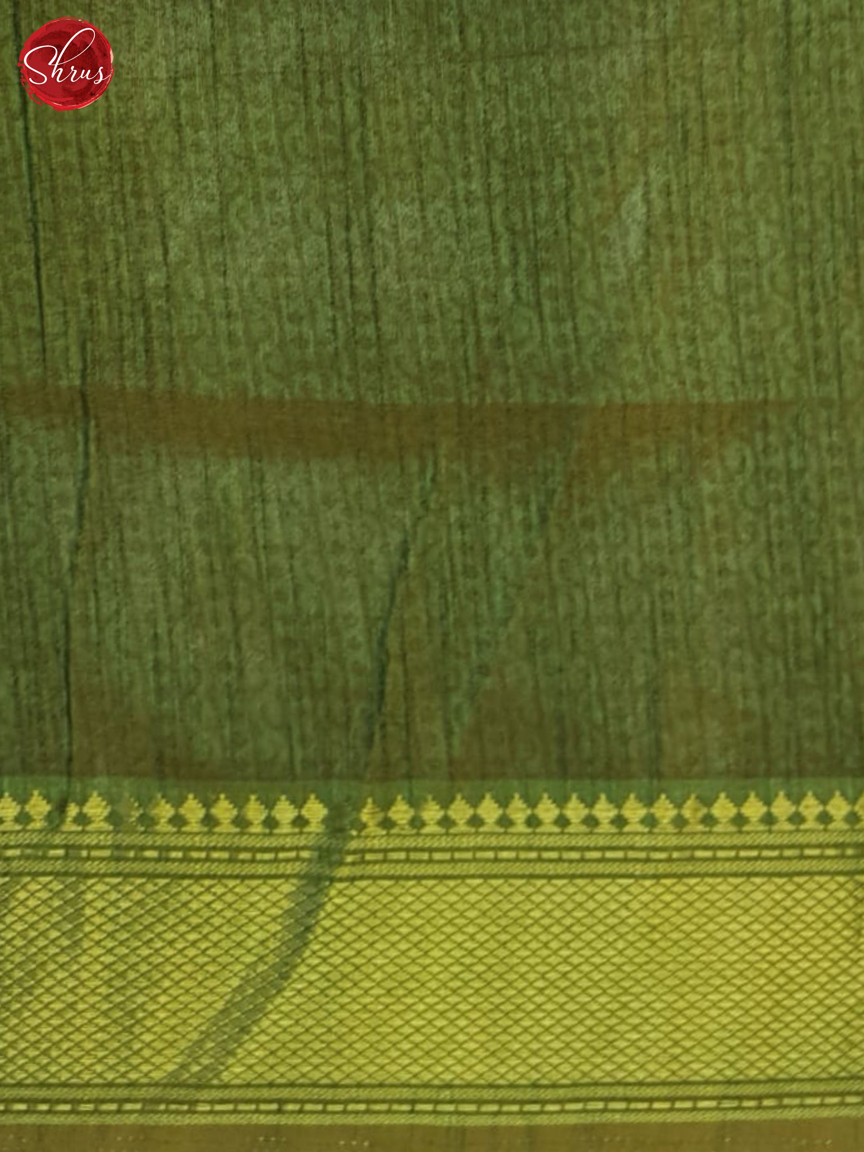 Mustard And Green- Semi Patola Saree - Shop on ShrusEternity.com