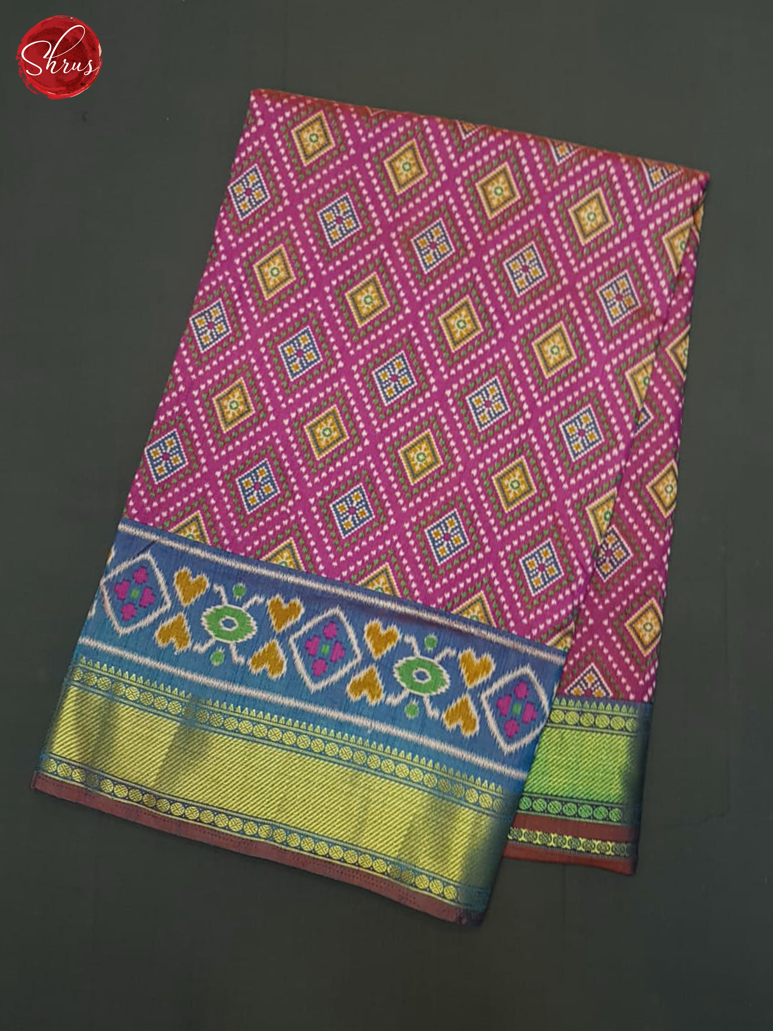 Pink & Purple - Semi Patola Saree - Shop on ShrusEternity.com